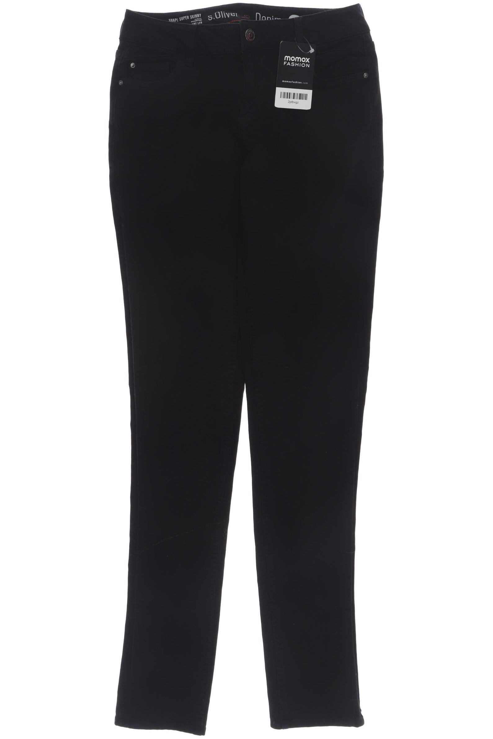 

s.Oliver Damen Jeans, schwarz