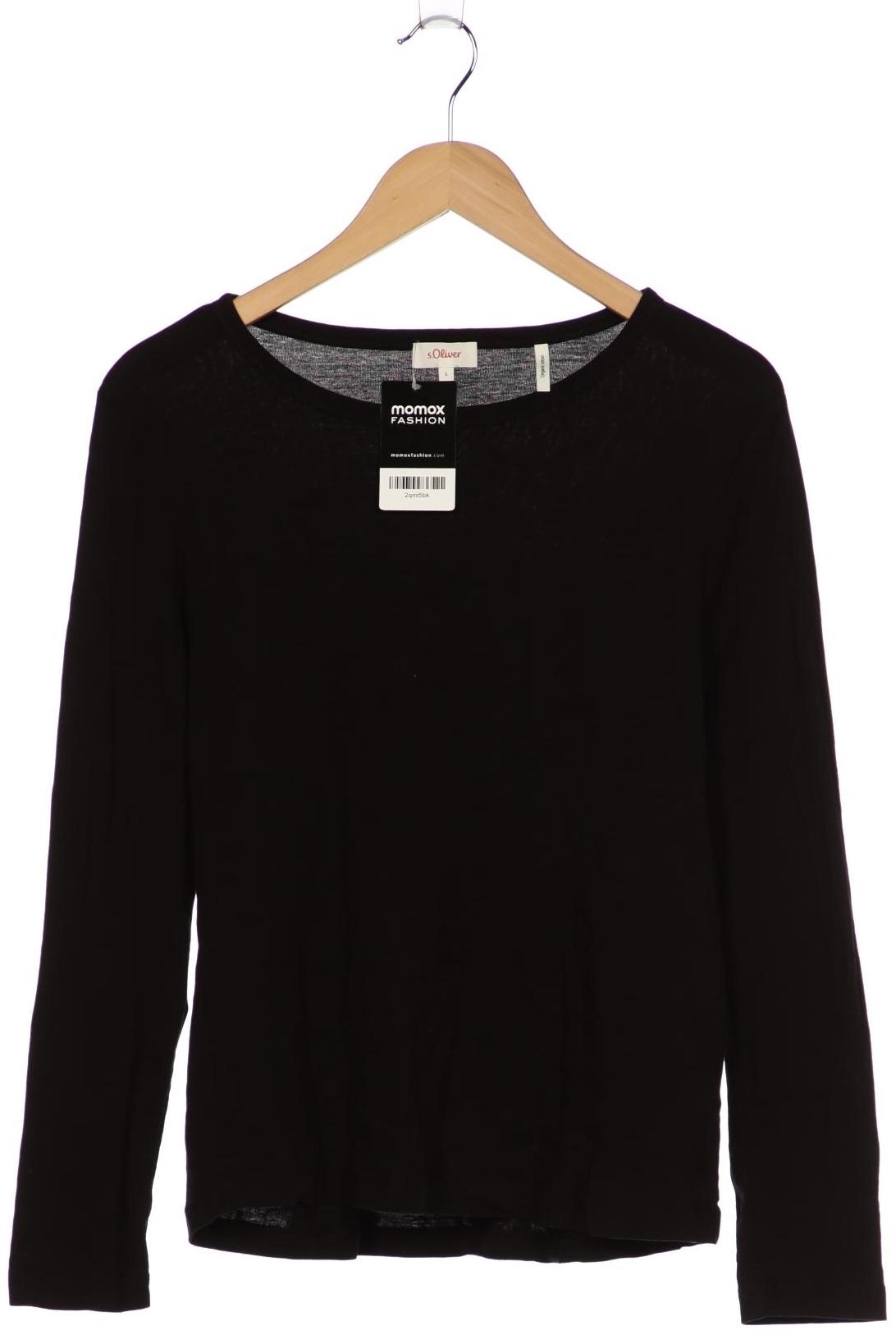 

s.Oliver Damen Langarmshirt, schwarz, Gr. 42