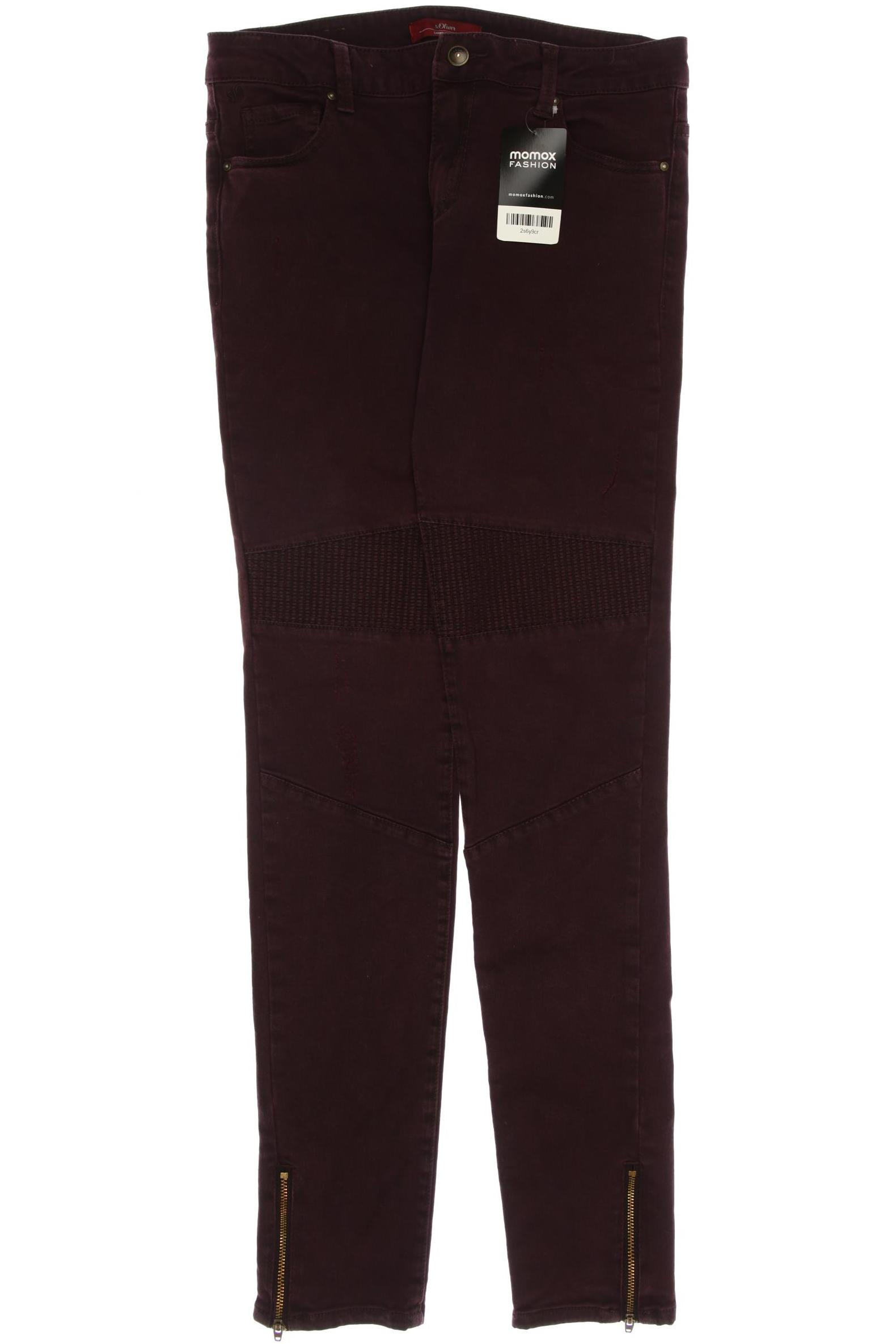 

s.Oliver Damen Jeans, bordeaux