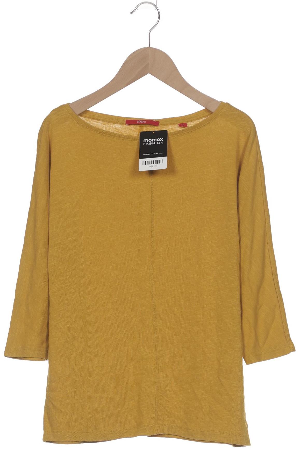 

s.Oliver Damen Langarmshirt, gelb, Gr. 34