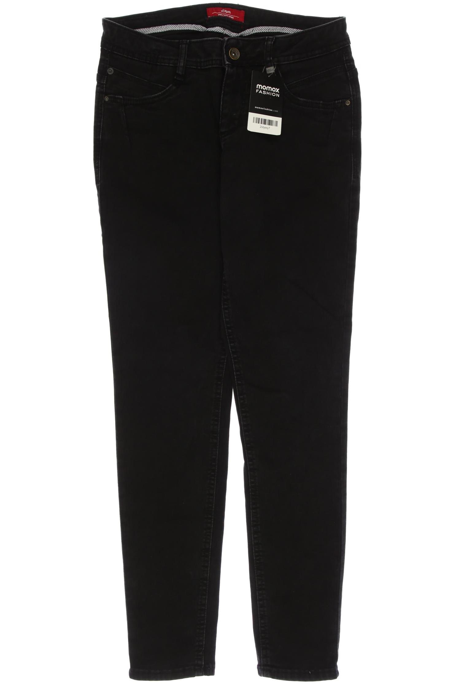 

s.Oliver Damen Jeans, schwarz