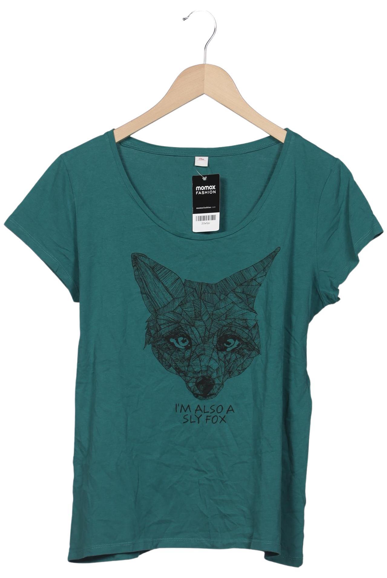 

s.Oliver Damen T-Shirt, türkis, Gr. 44
