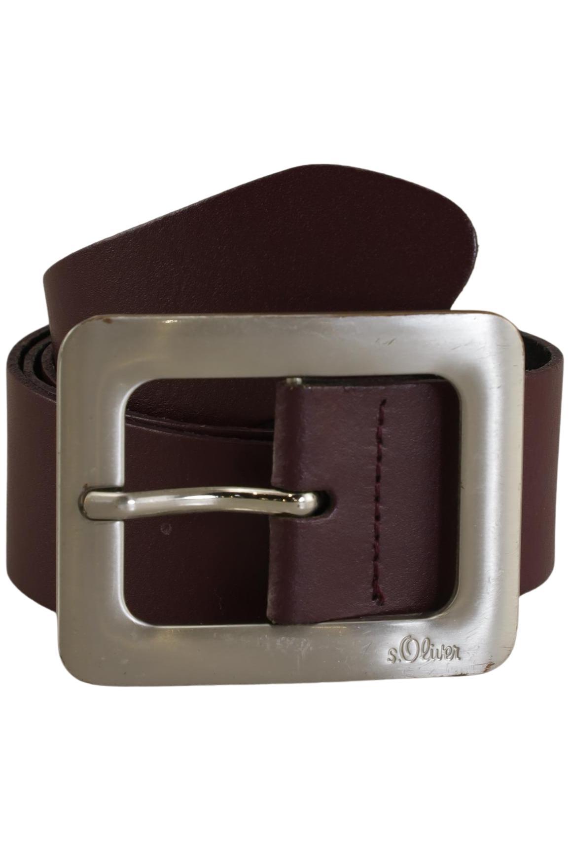 

s.Oliver Damen Gürtel, bordeaux, Gr. 90