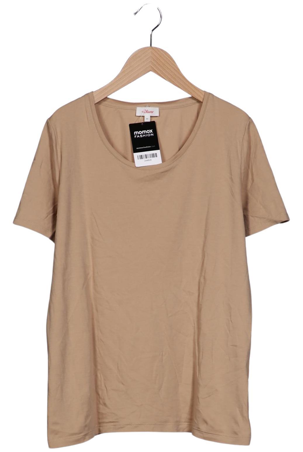 

s.Oliver Damen T-Shirt, beige, Gr. 44