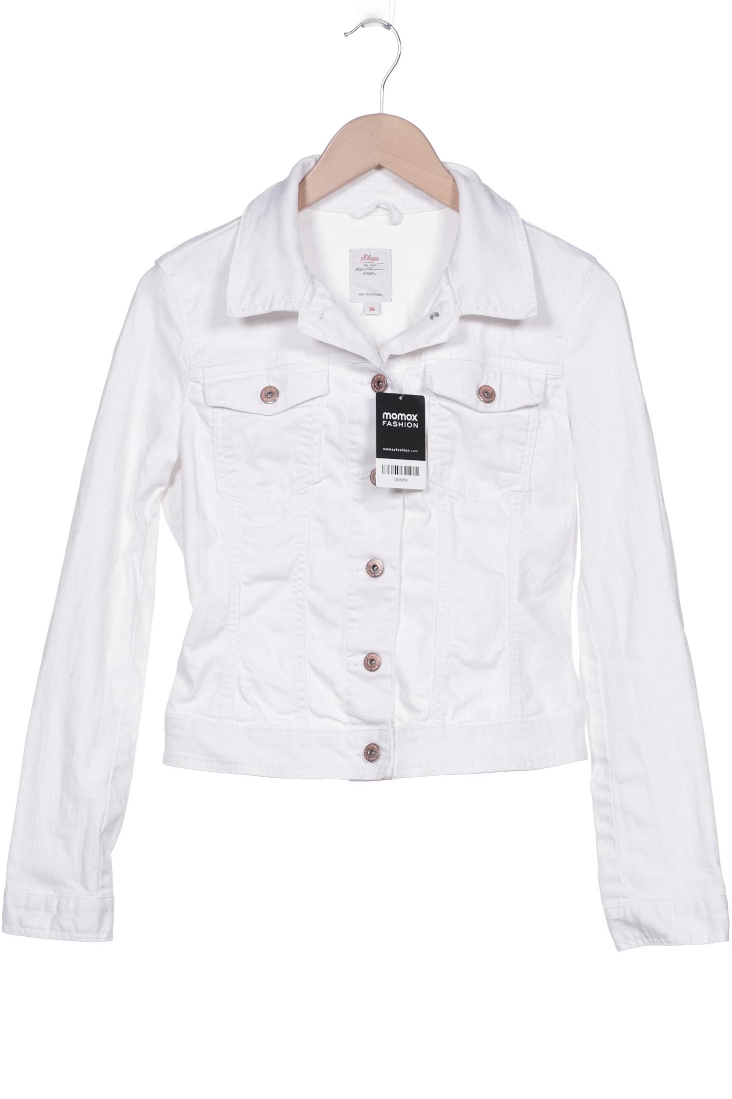 

s.Oliver Damen Jacke, weiß, Gr. 36