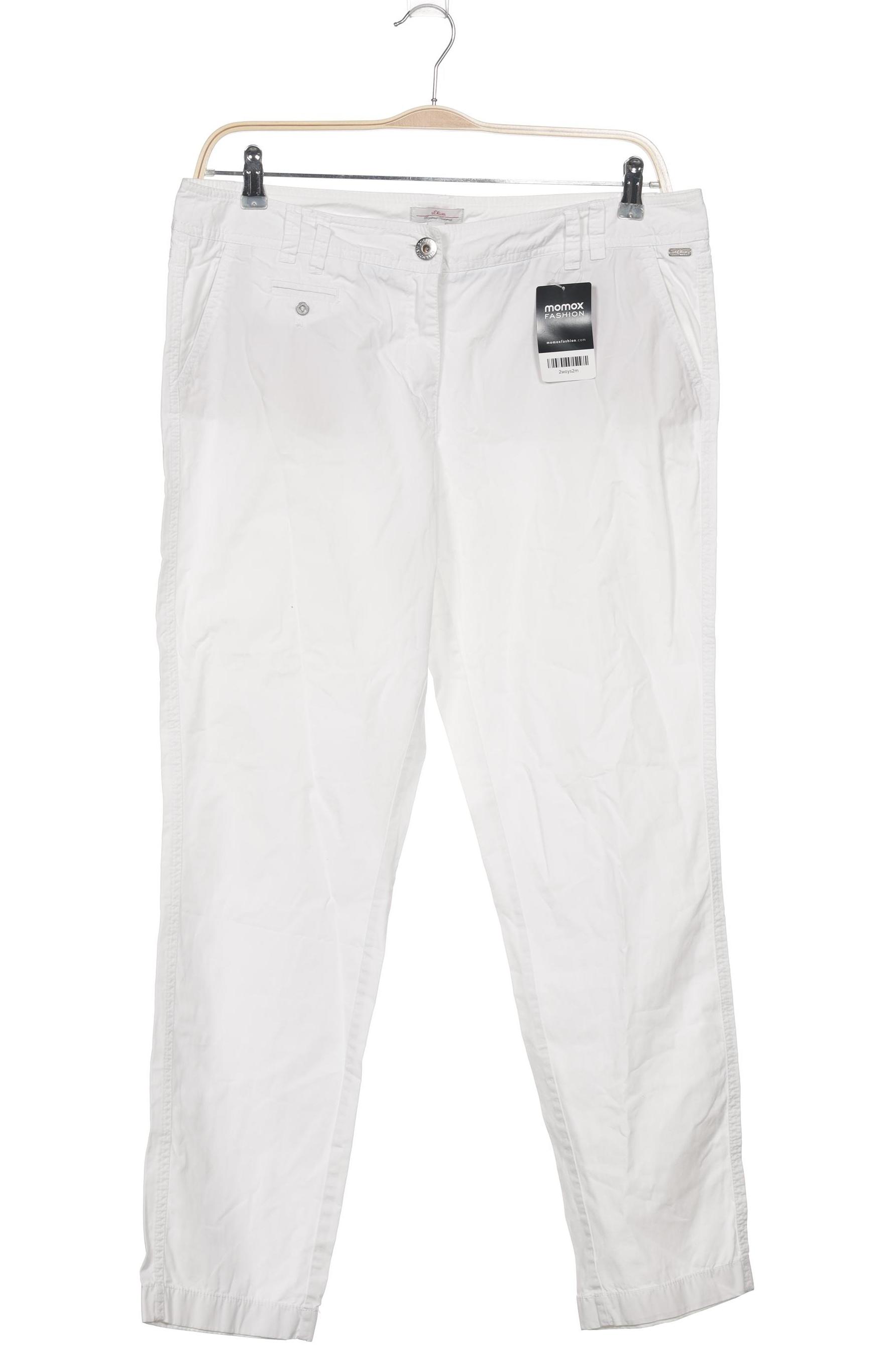 

s.Oliver Damen Stoffhose, weiß, Gr. 42