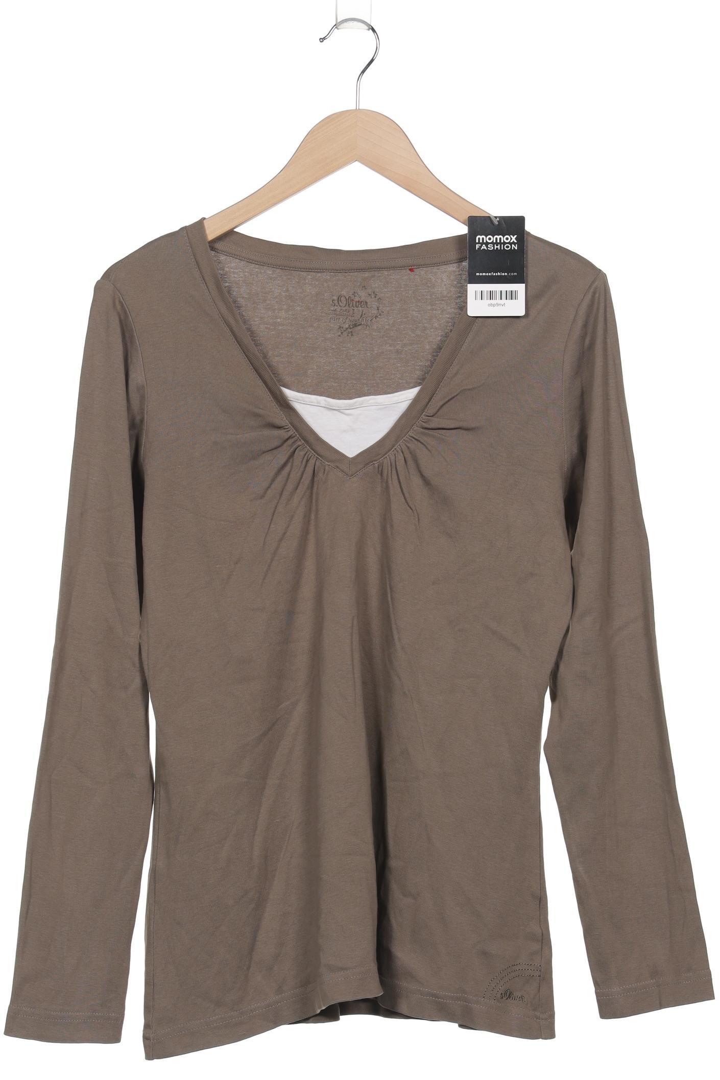 

s.Oliver Damen Langarmshirt, grün, Gr. 44