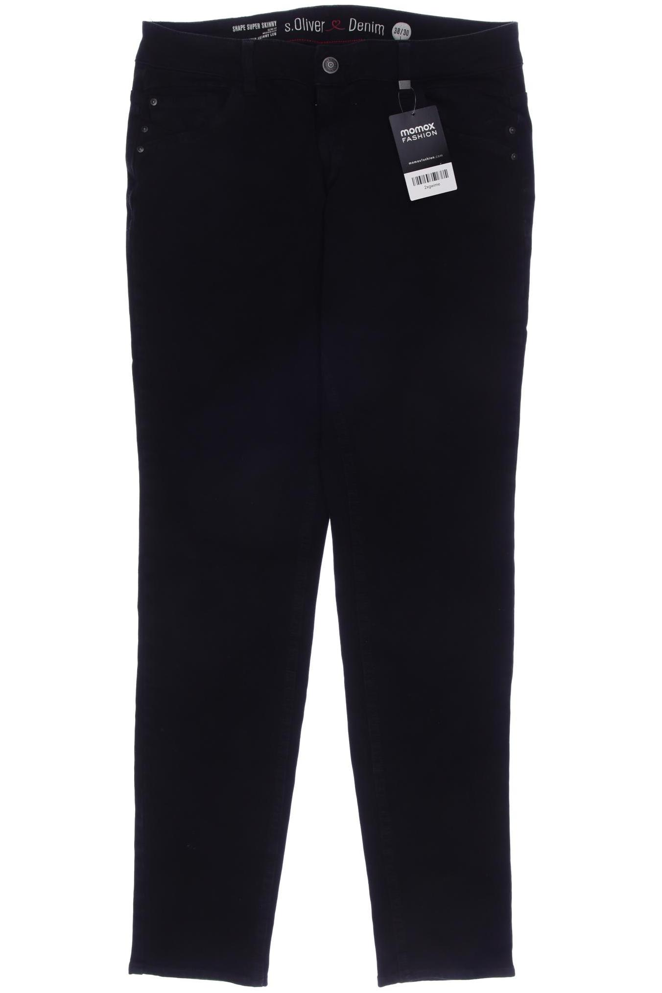

s.Oliver Damen Jeans, schwarz