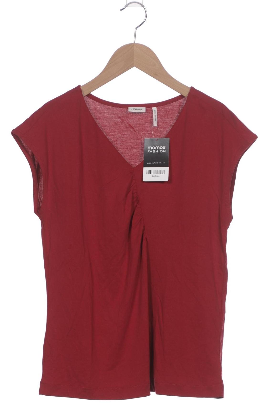 

s.Oliver Damen T-Shirt, bordeaux, Gr. 36