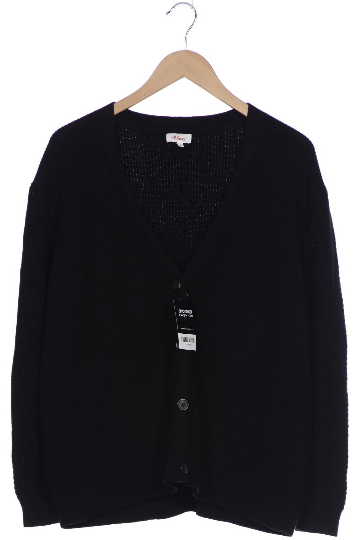 

s.Oliver Damen Strickjacke, schwarz, Gr. 44