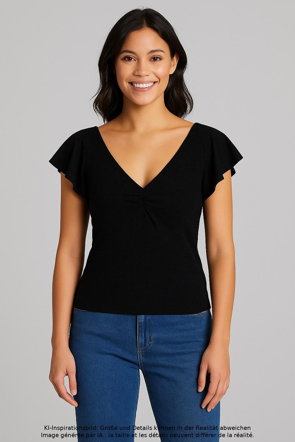 

s.Oliver Damen T-Shirt, schwarz, Gr. 40