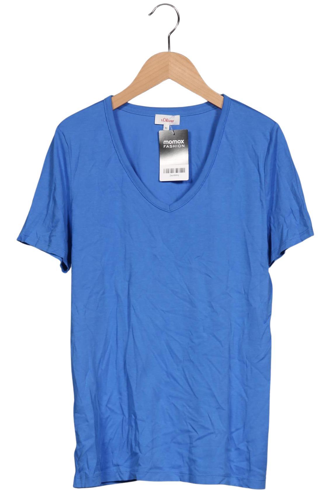 

s.Oliver Damen T-Shirt, blau, Gr. 40