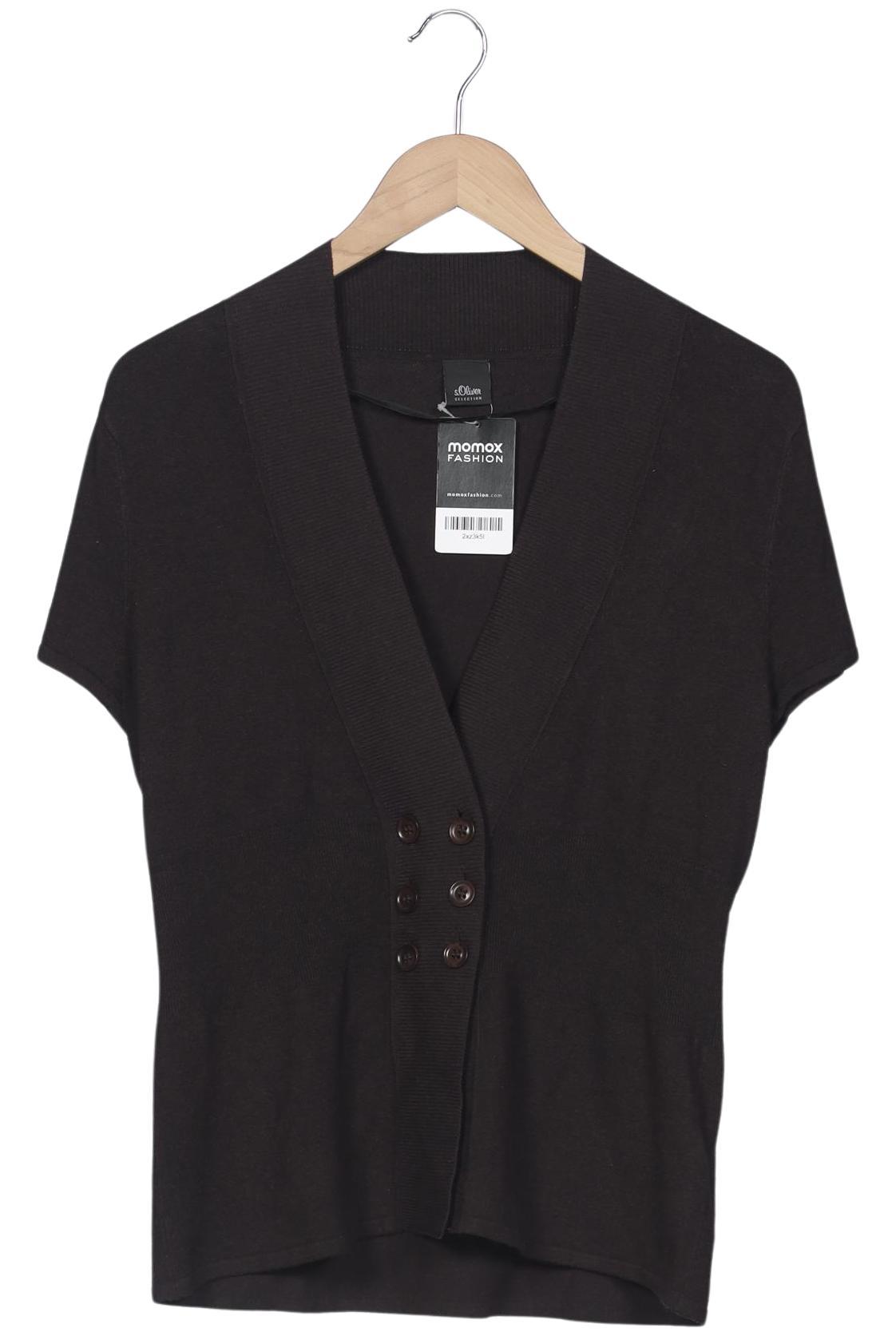 

s.Oliver Damen Strickjacke, braun, Gr. 40