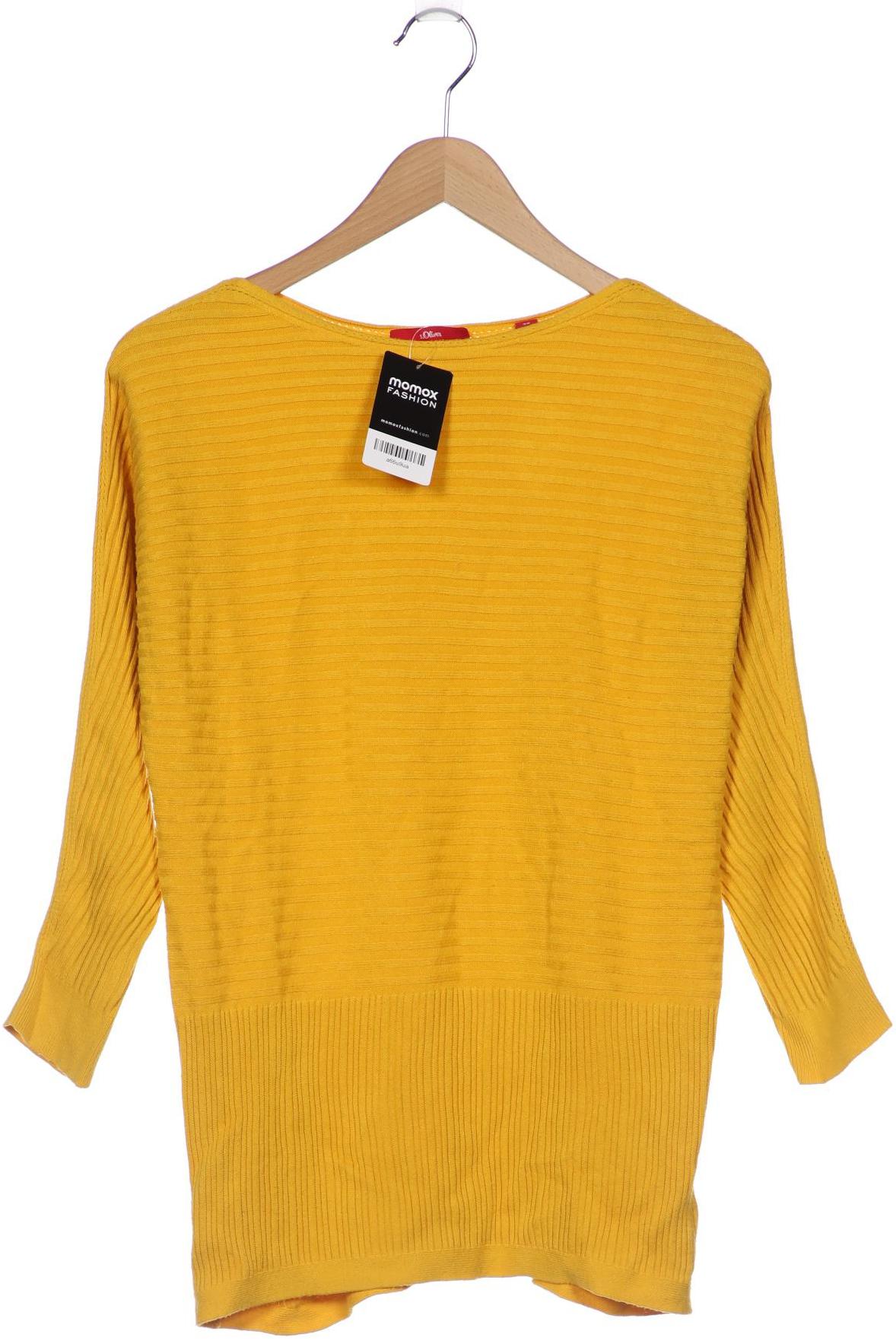 

s.Oliver Damen Pullover, gelb, Gr. 38