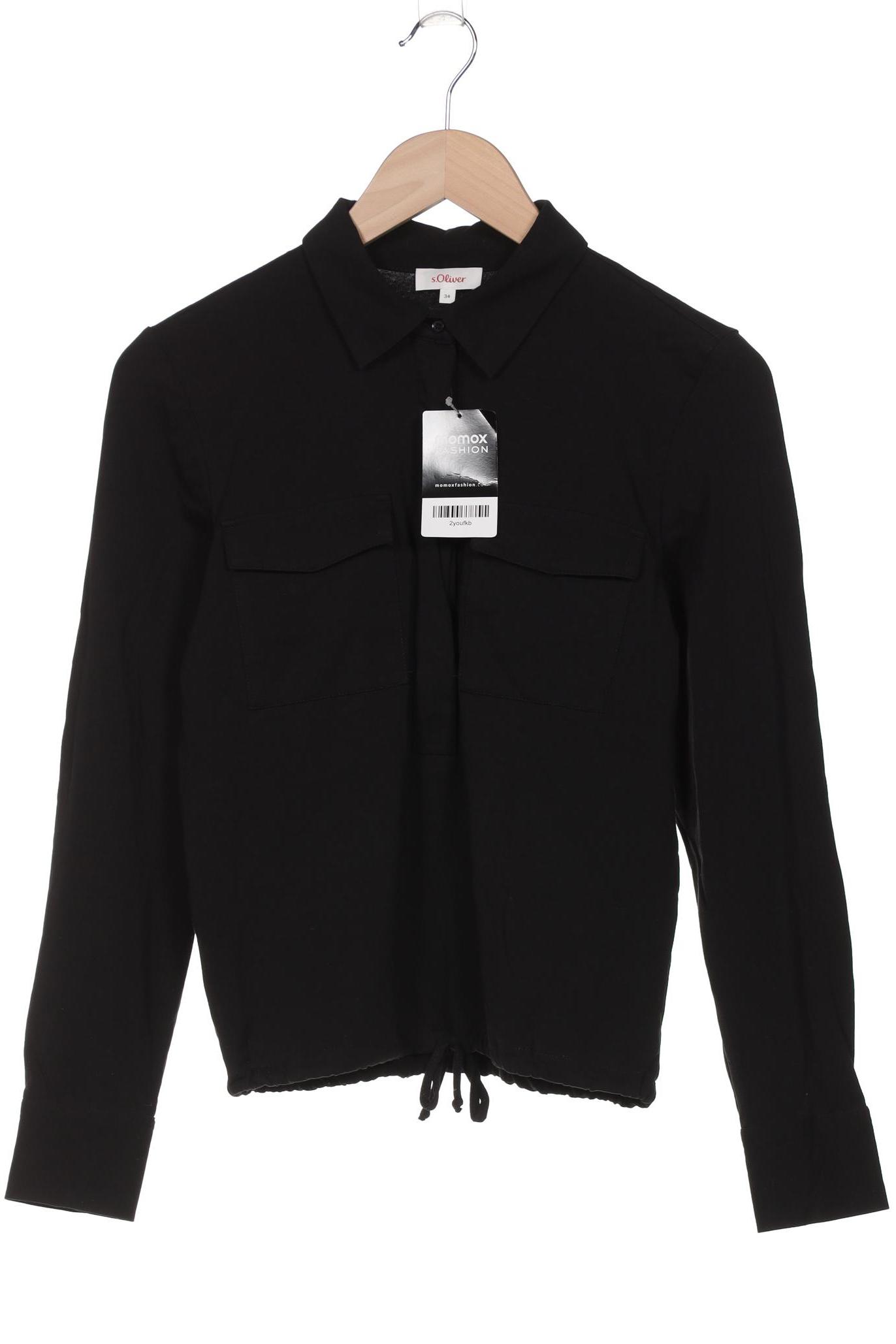 

s.Oliver Damen Langarmshirt, schwarz, Gr. 34