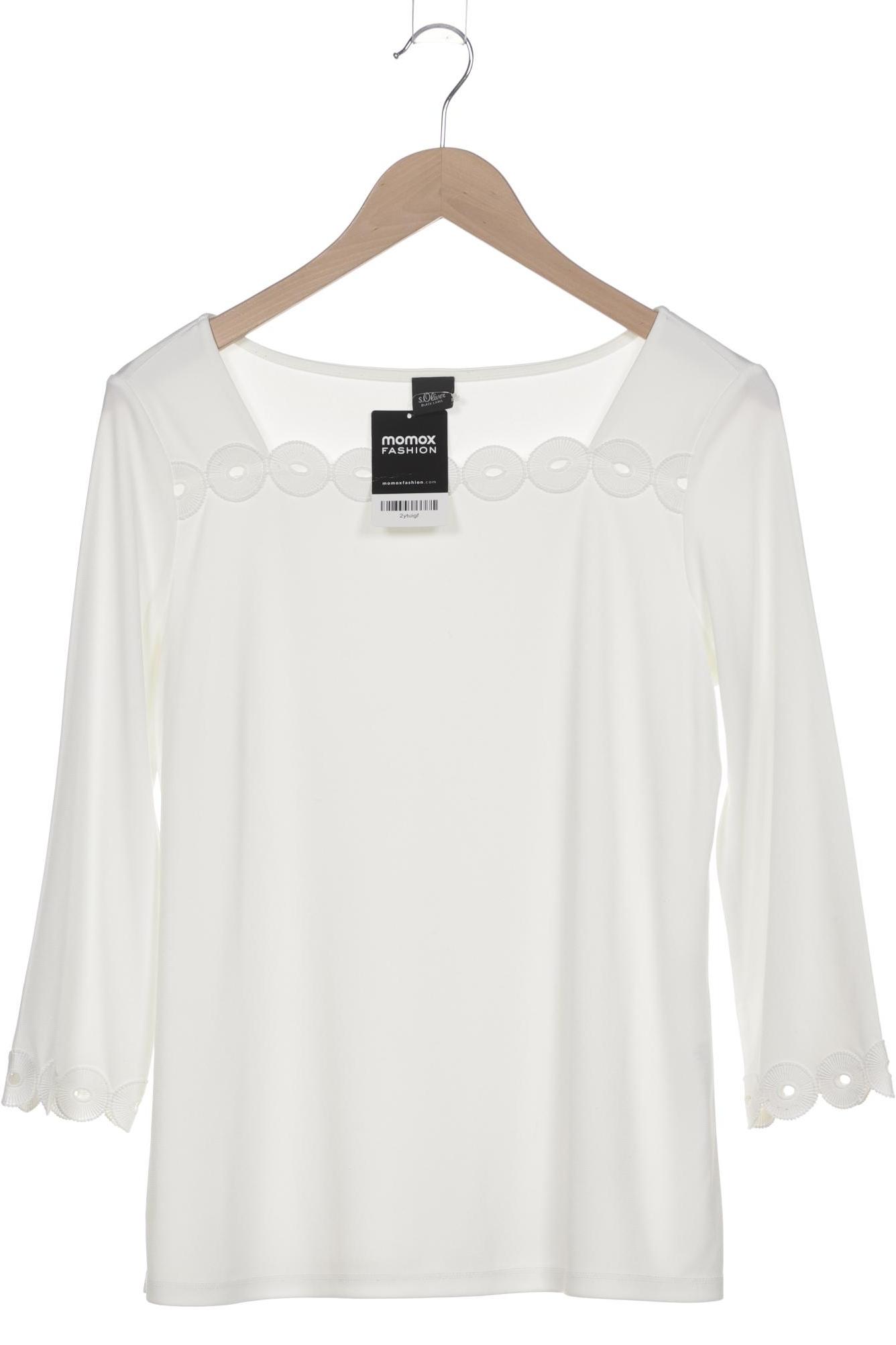 

s.Oliver Damen Langarmshirt, weiß, Gr. 38