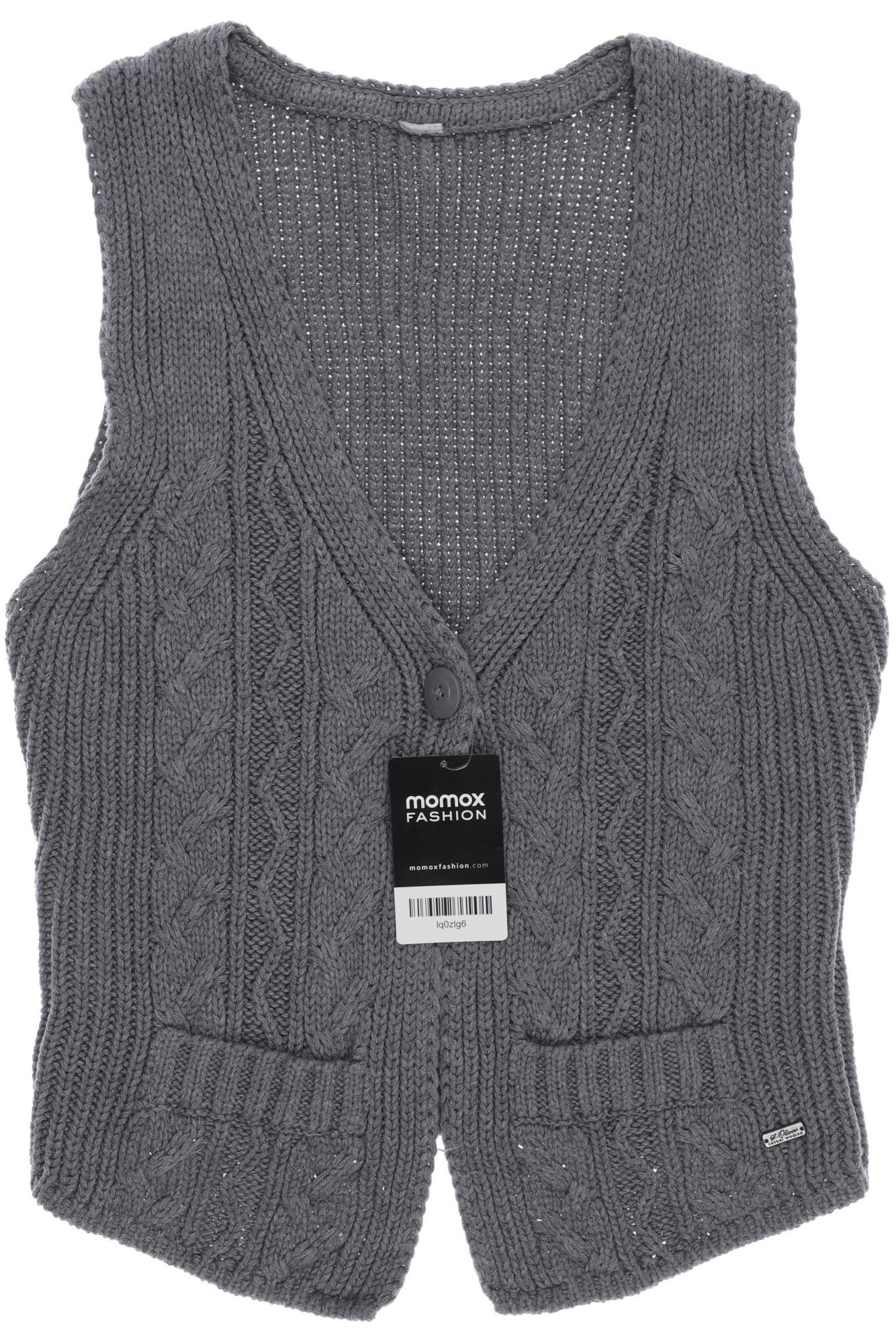 

s.Oliver Damen Strickjacke, grau, Gr. 36