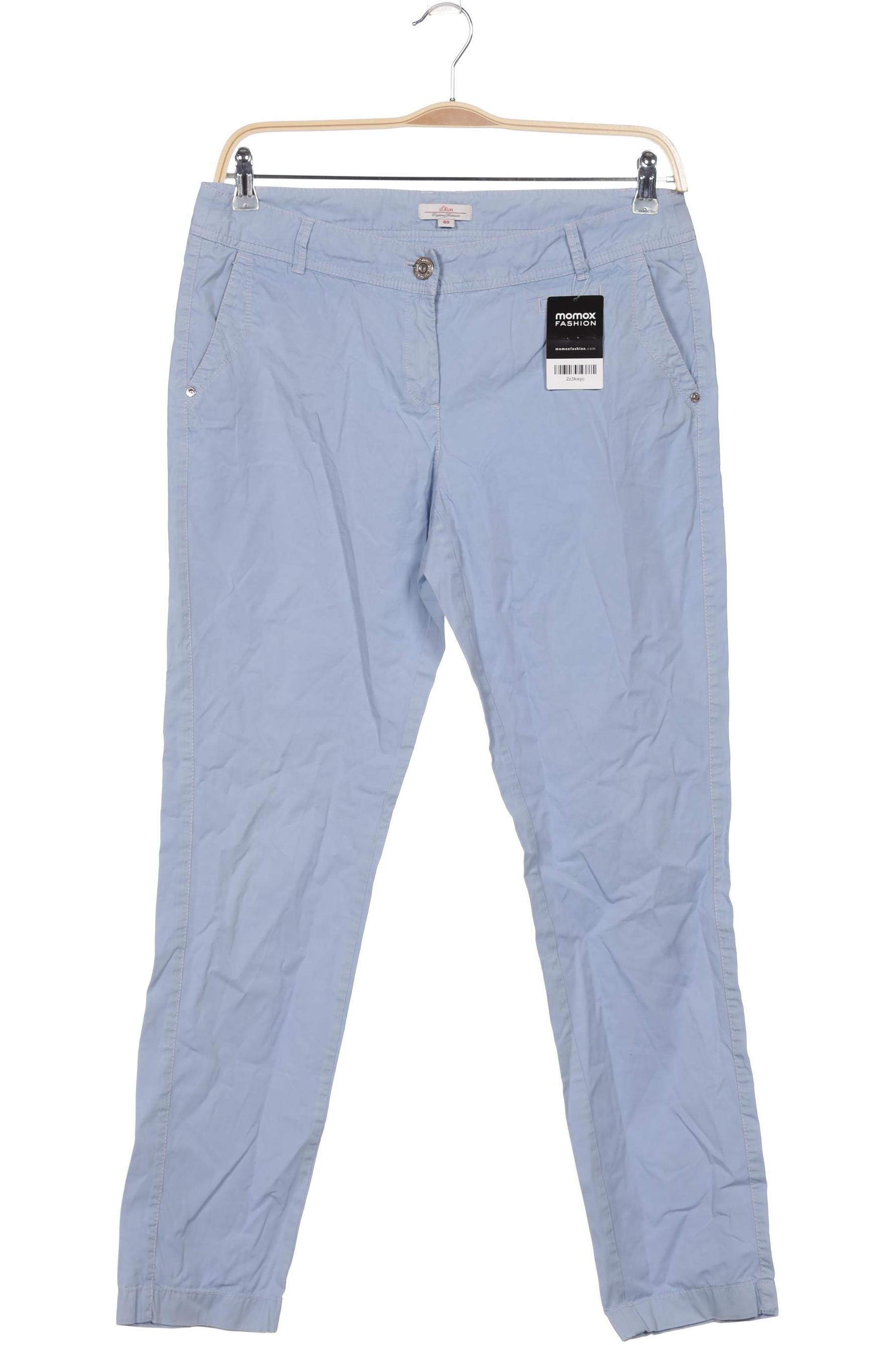 

s.Oliver Damen Stoffhose, hellblau, Gr. 40