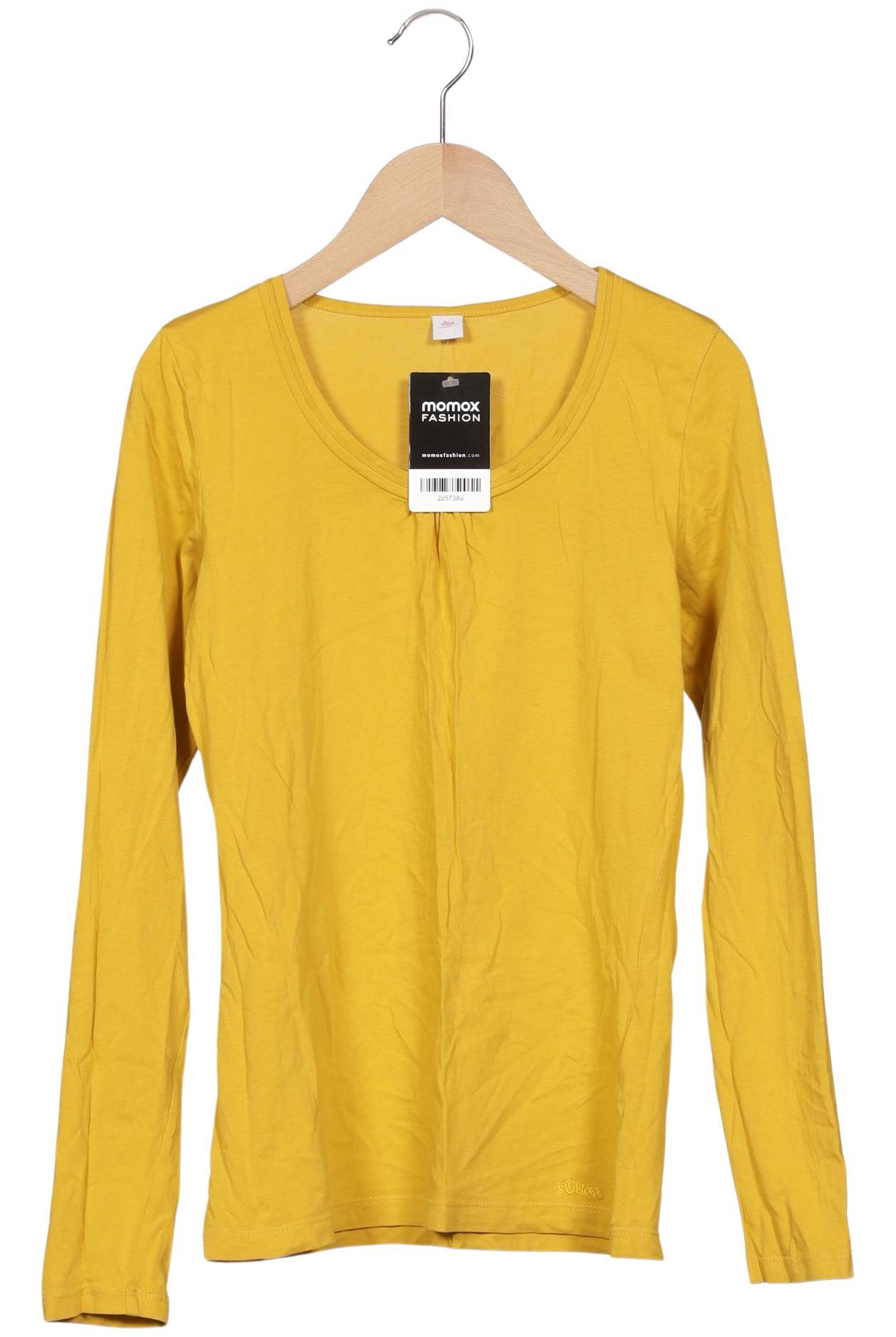 

s.Oliver Damen Langarmshirt, gelb, Gr. 34