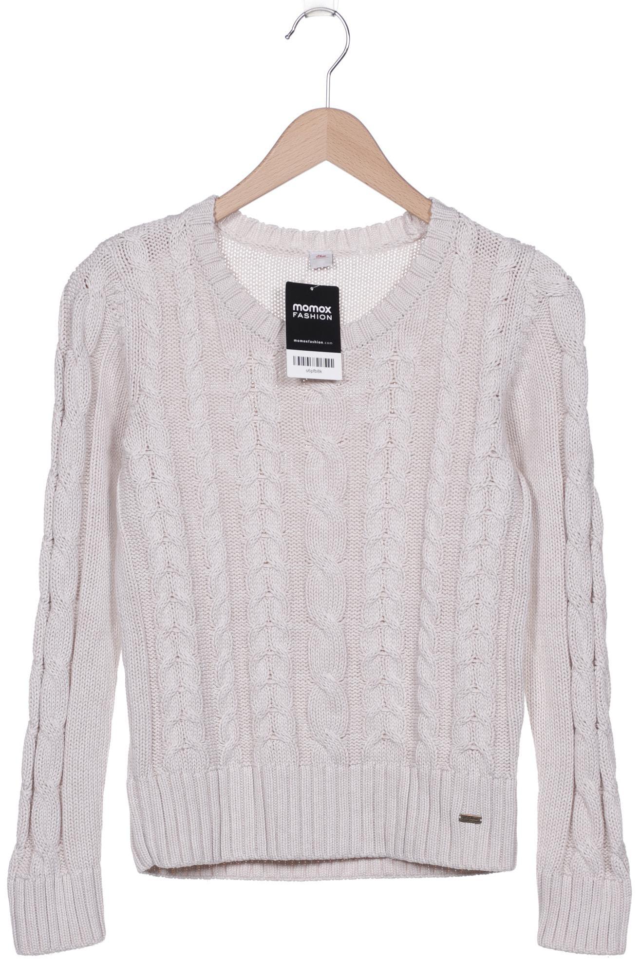 

s.Oliver Damen Pullover, cremeweiß