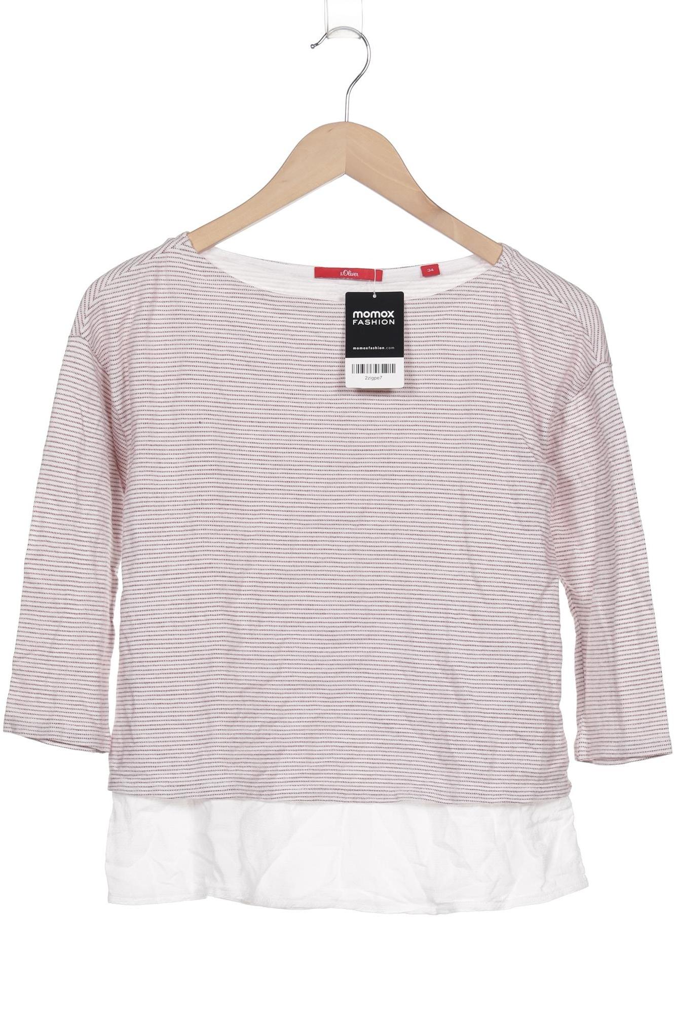 

s.Oliver Damen Langarmshirt, weiß, Gr. 34