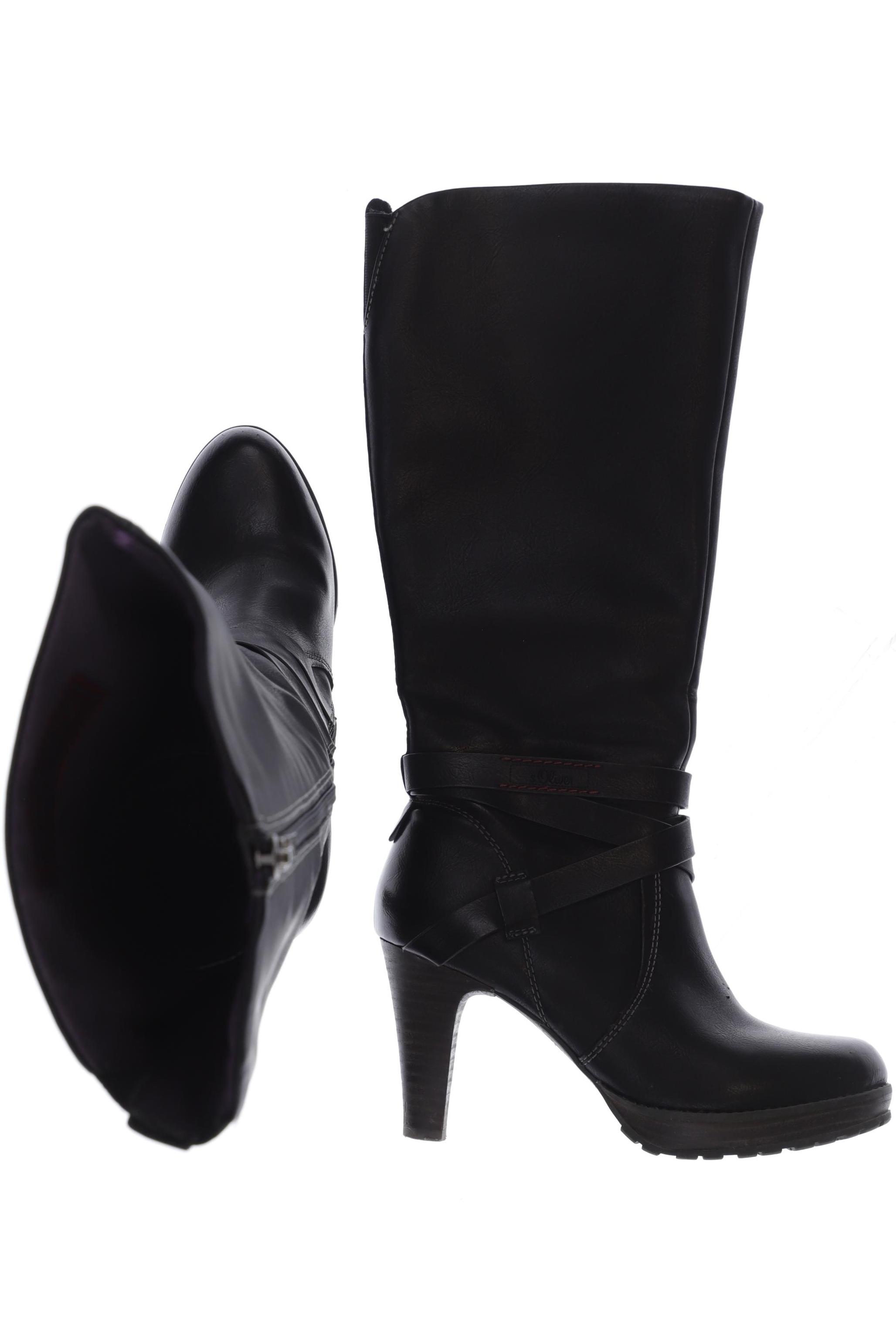 

s.Oliver Damen Stiefel, schwarz, Gr. 36