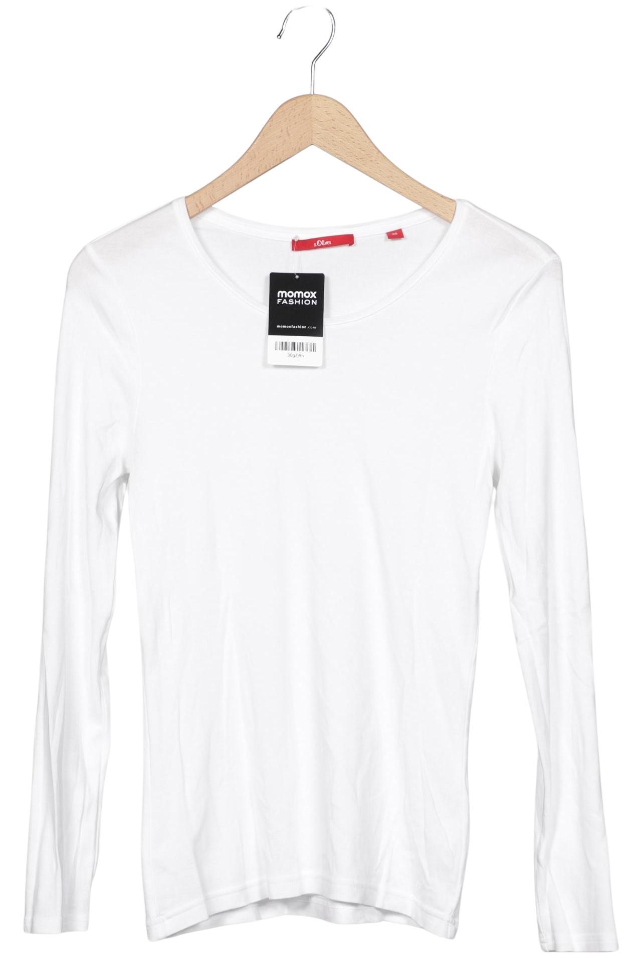 

s.Oliver Damen Langarmshirt, weiß, Gr. 38