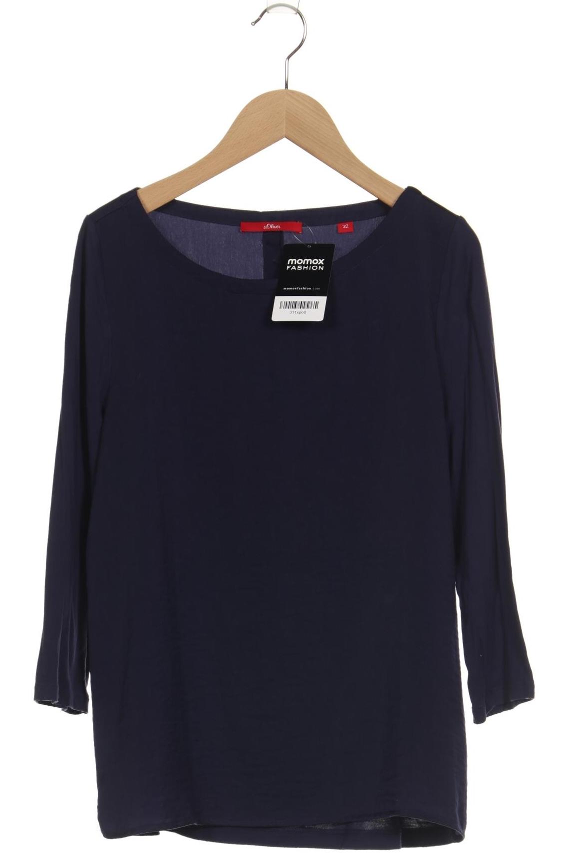 

s.Oliver Damen Langarmshirt, marineblau, Gr. 32