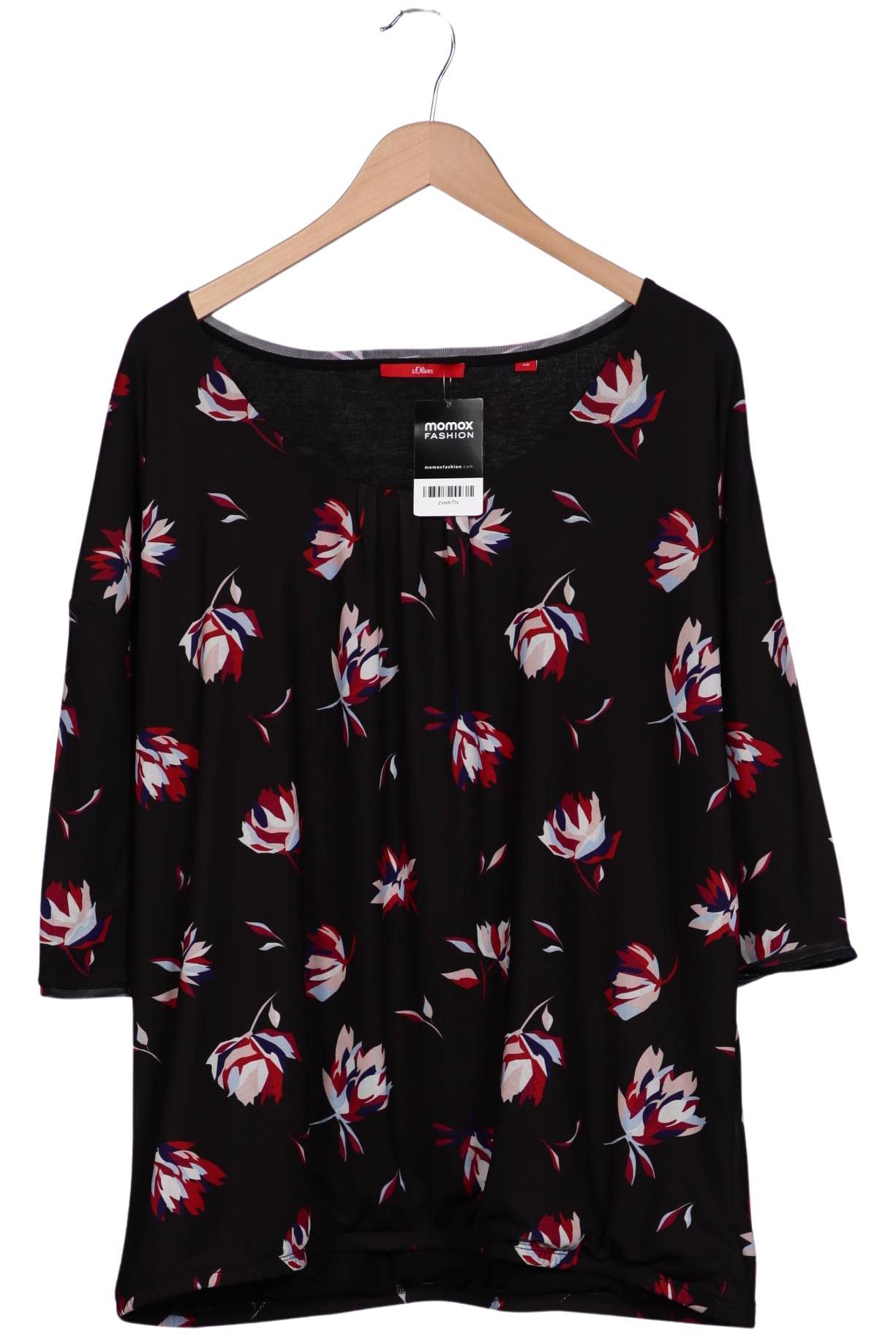 

s.Oliver Damen Langarmshirt, schwarz, Gr. 46