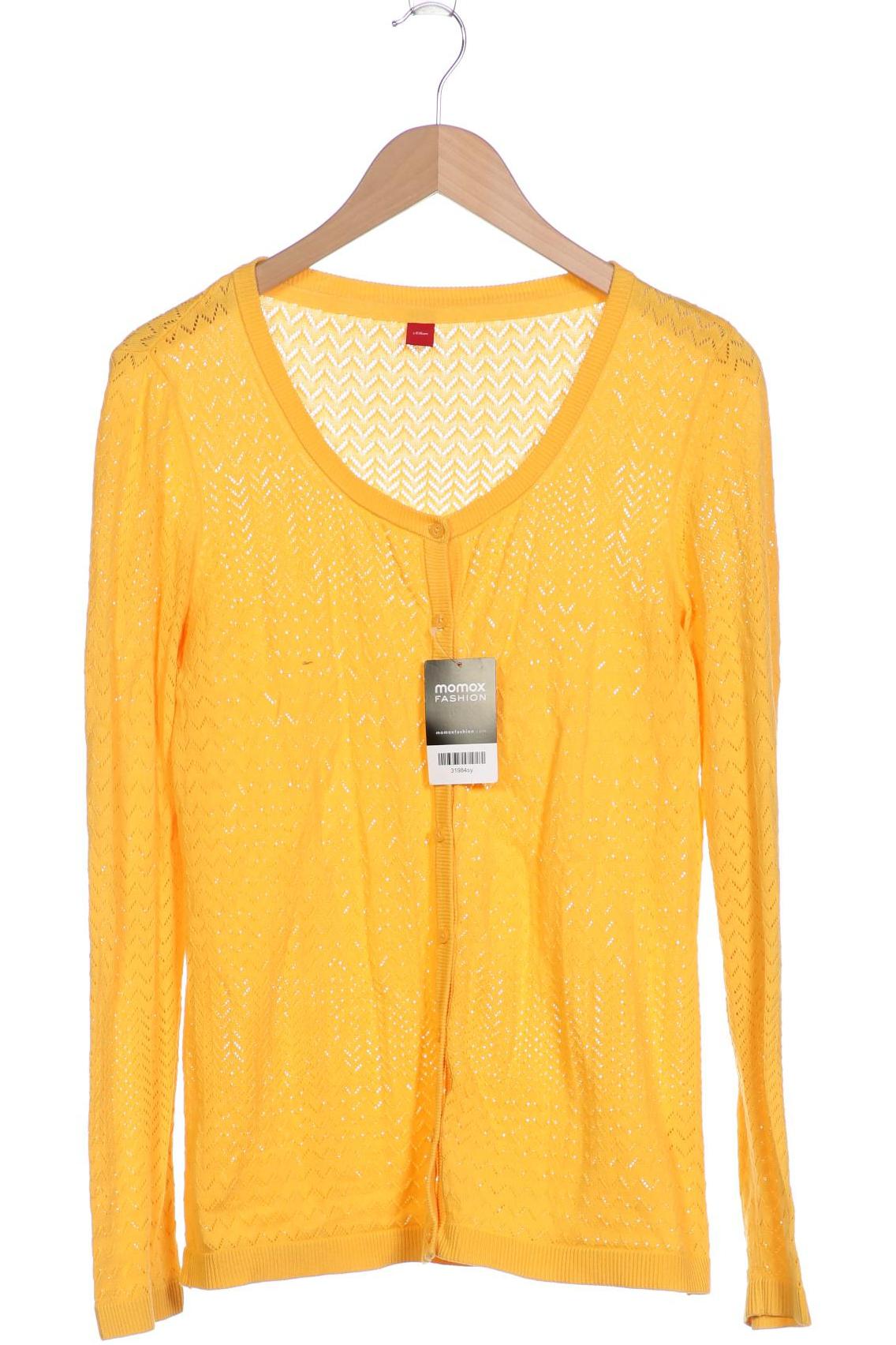 

s.Oliver Damen Strickjacke, gelb