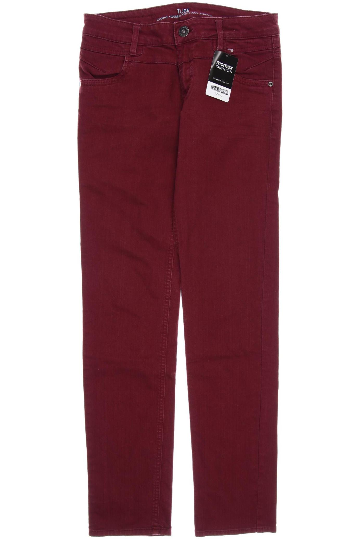 

s.Oliver Damen Jeans, bordeaux