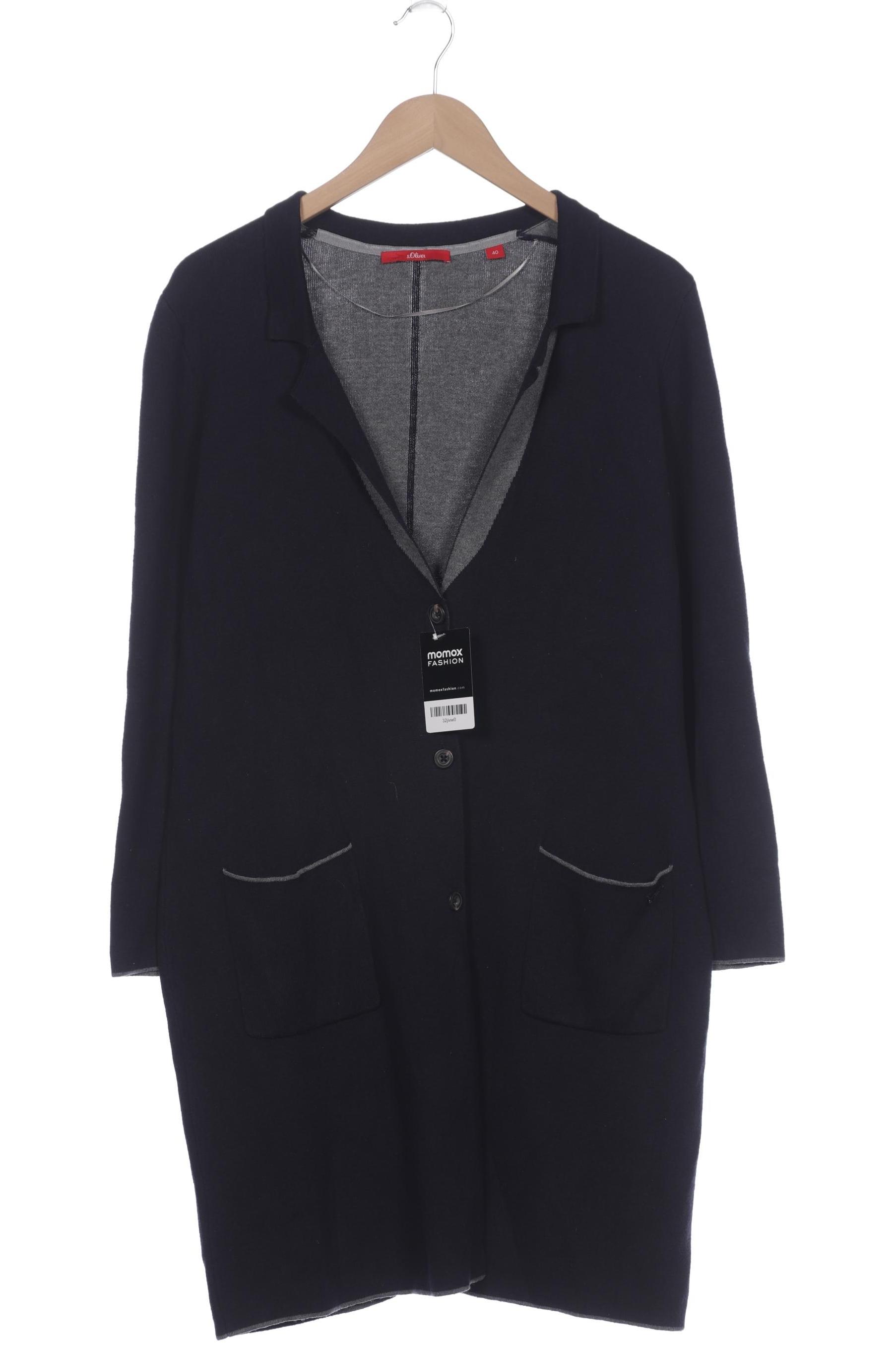 

s.Oliver Damen Strickjacke, marineblau, Gr. 40