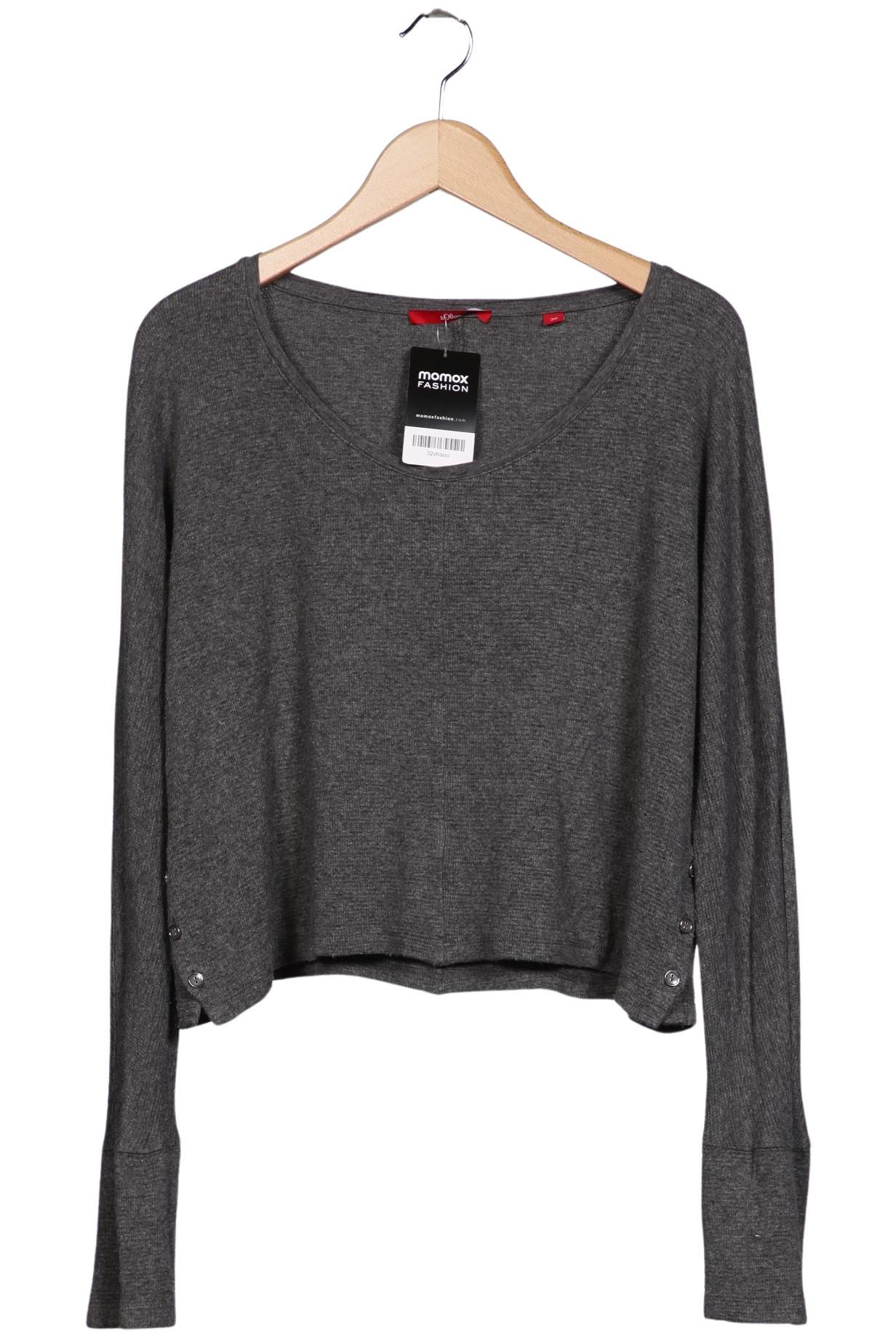 

s.Oliver Damen Langarmshirt, grau, Gr. 36