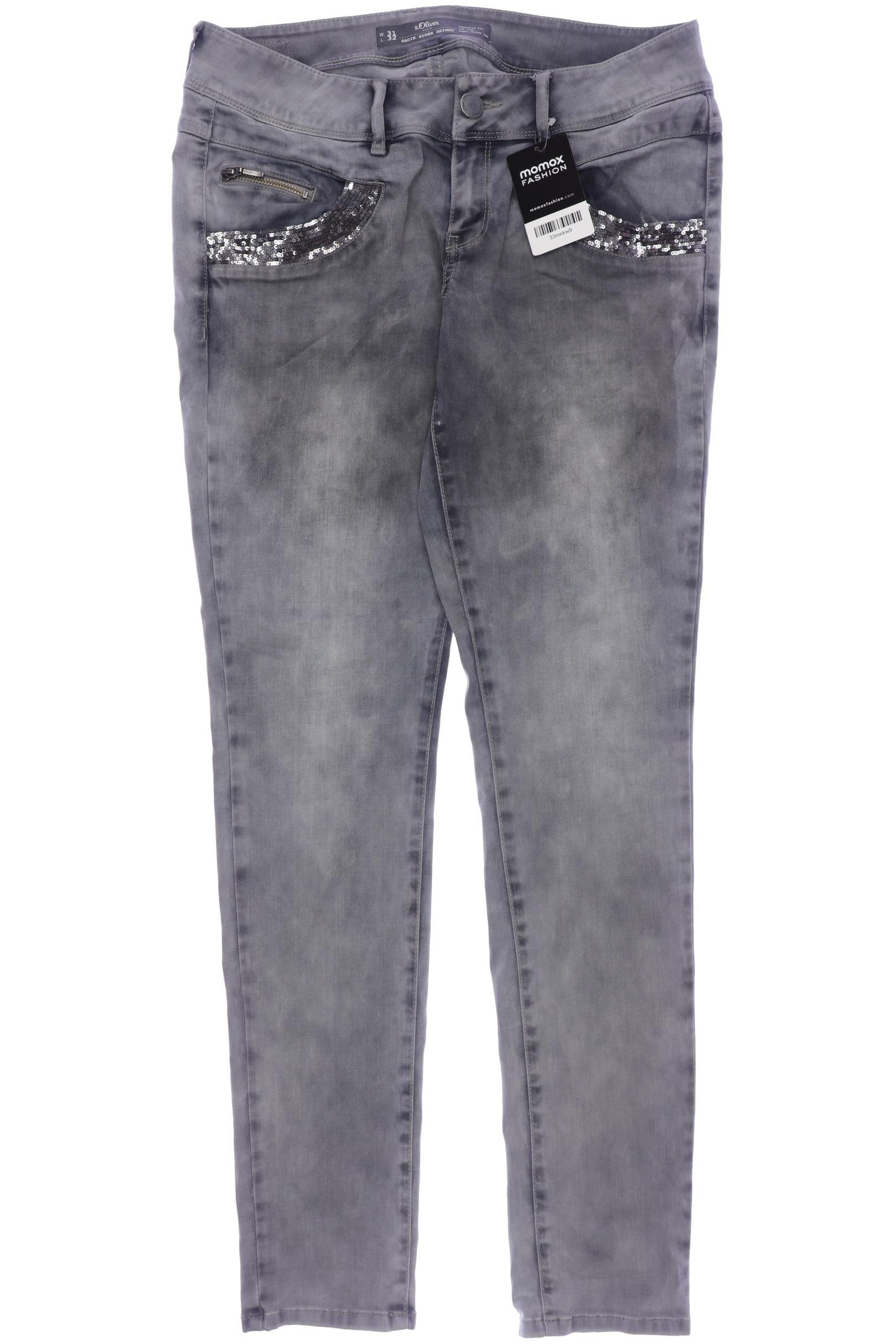 

s.Oliver Damen Jeans, grau, Gr. 31