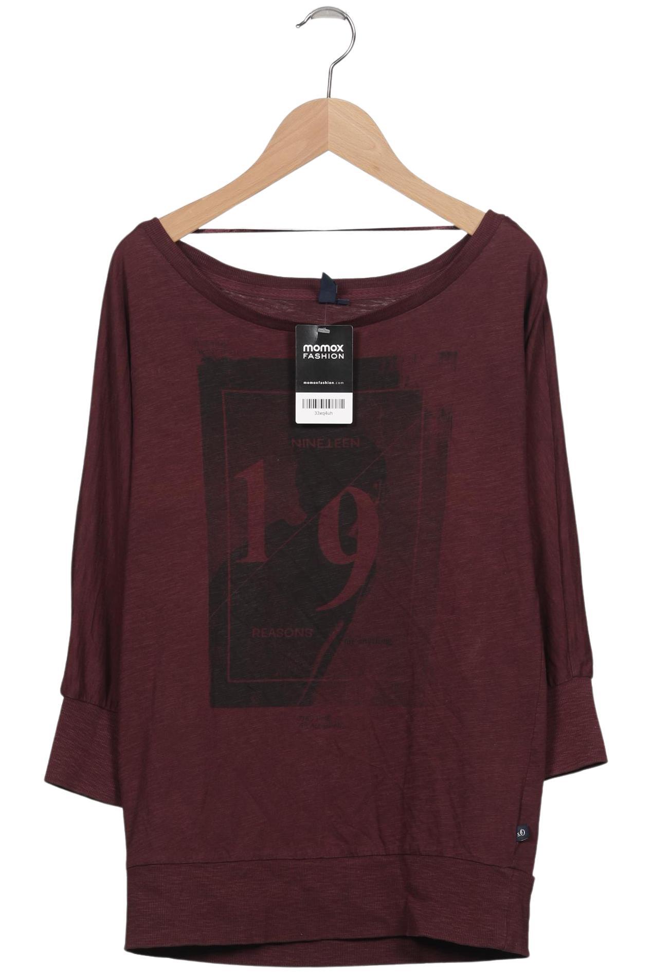

s.Oliver Damen Langarmshirt, bordeaux, Gr. 34