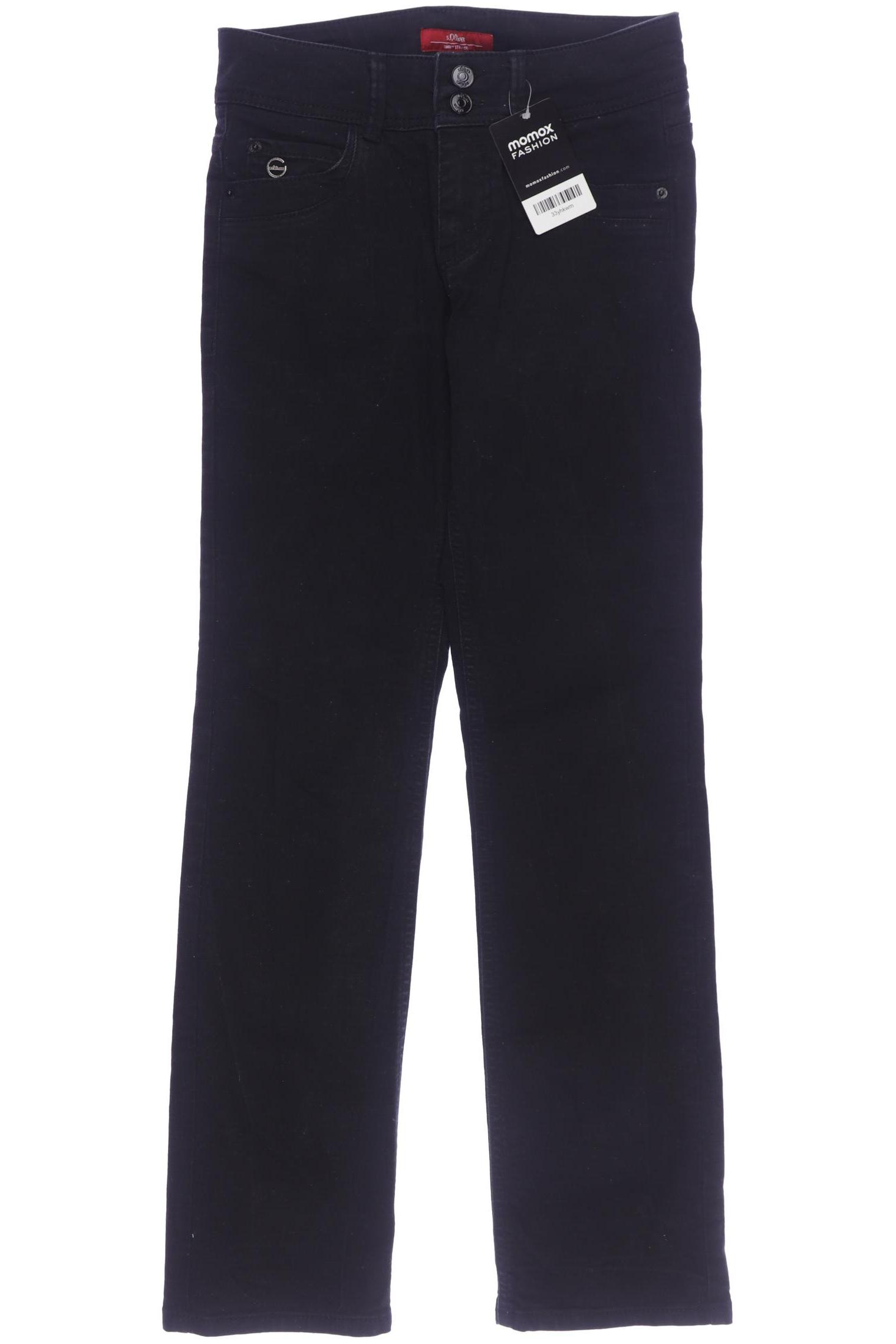 

s.Oliver Damen Jeans, schwarz, Gr. 0