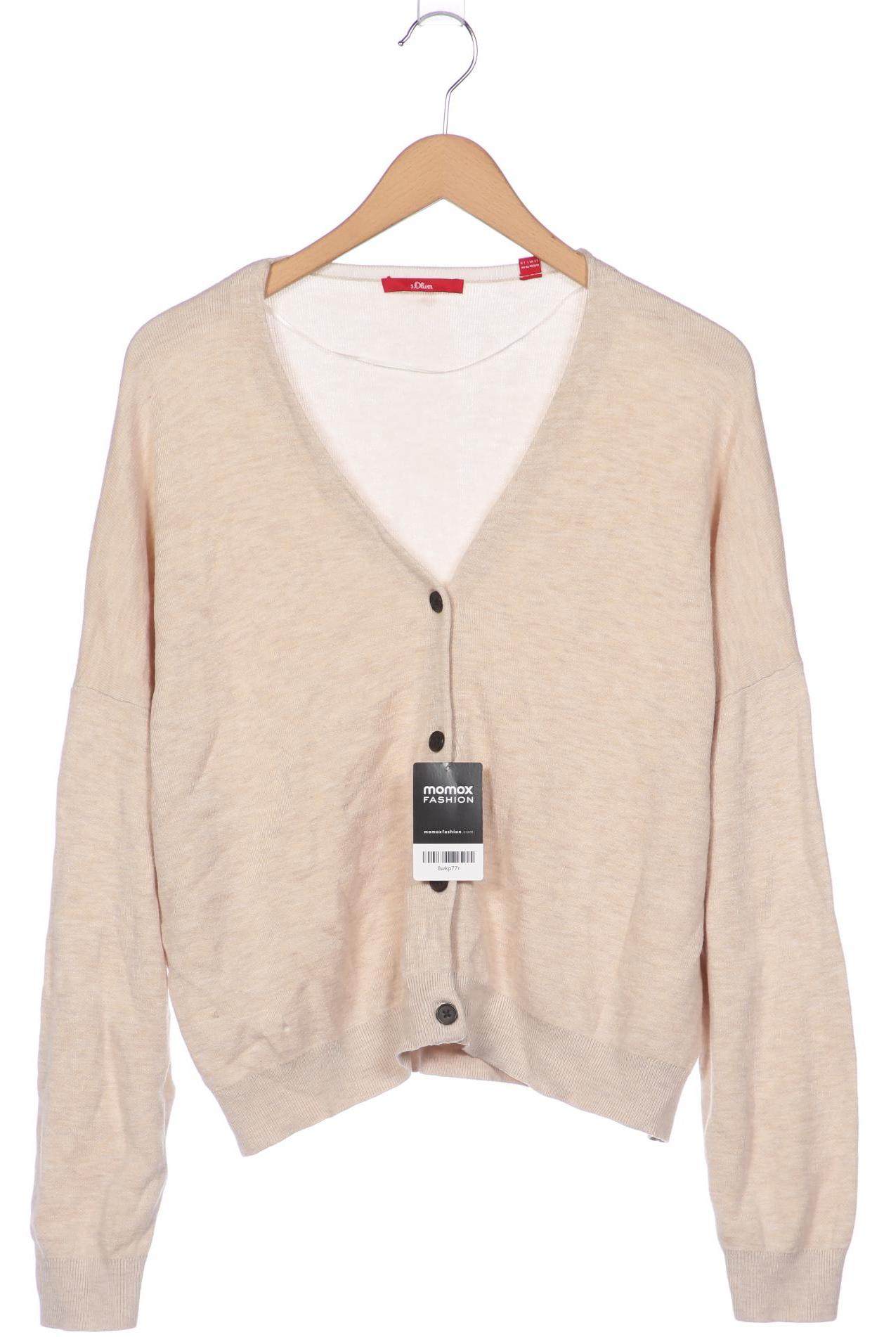 

s.Oliver Damen Strickjacke, beige, Gr. 44