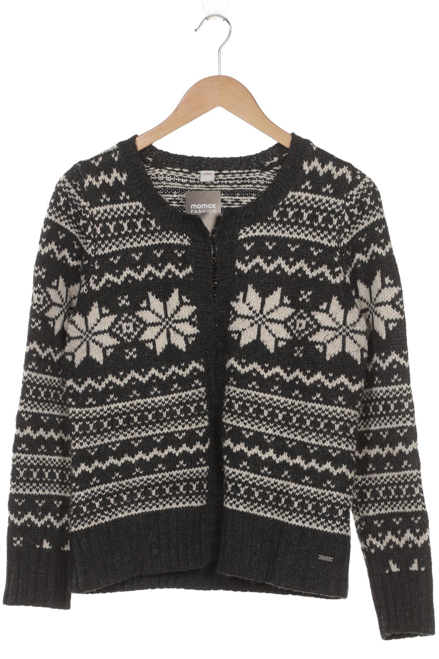 

s.Oliver Damen Strickjacke, grau, Gr. 40