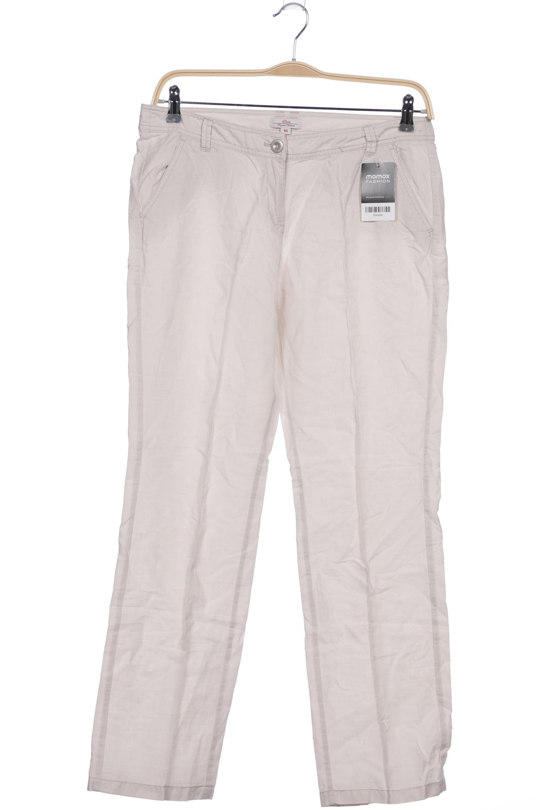 

s.Oliver Damen Stoffhose, cremeweiß, Gr. 40