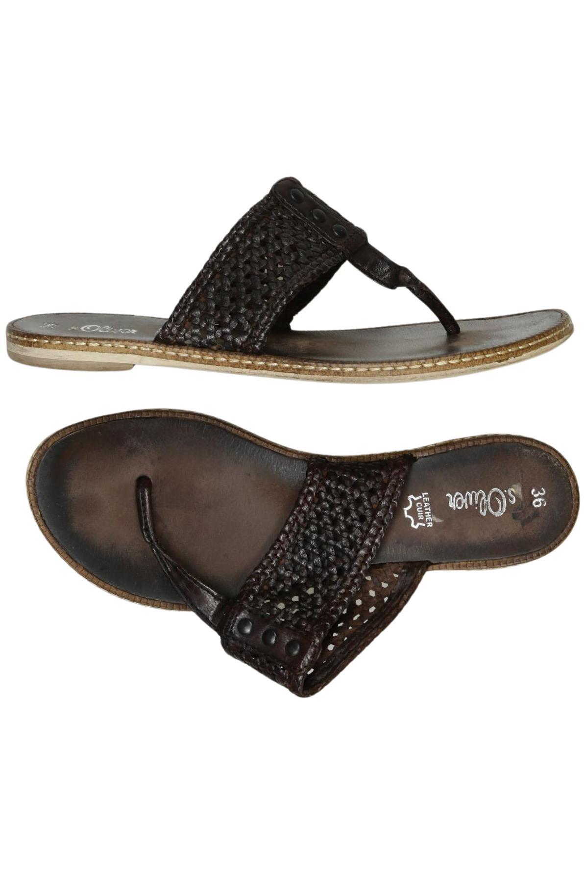 

s.Oliver Damen Sandale, braun, Gr. 36