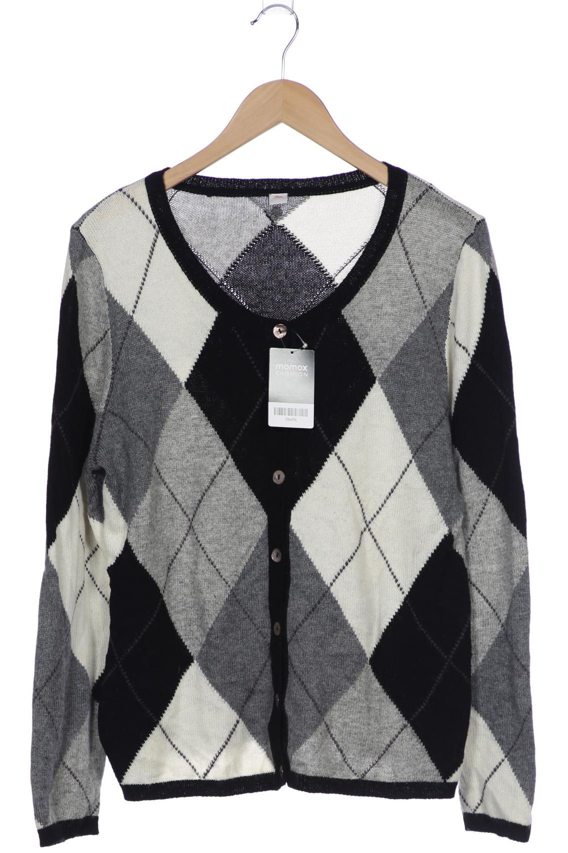 

s.Oliver Damen Strickjacke, schwarz, Gr. 44