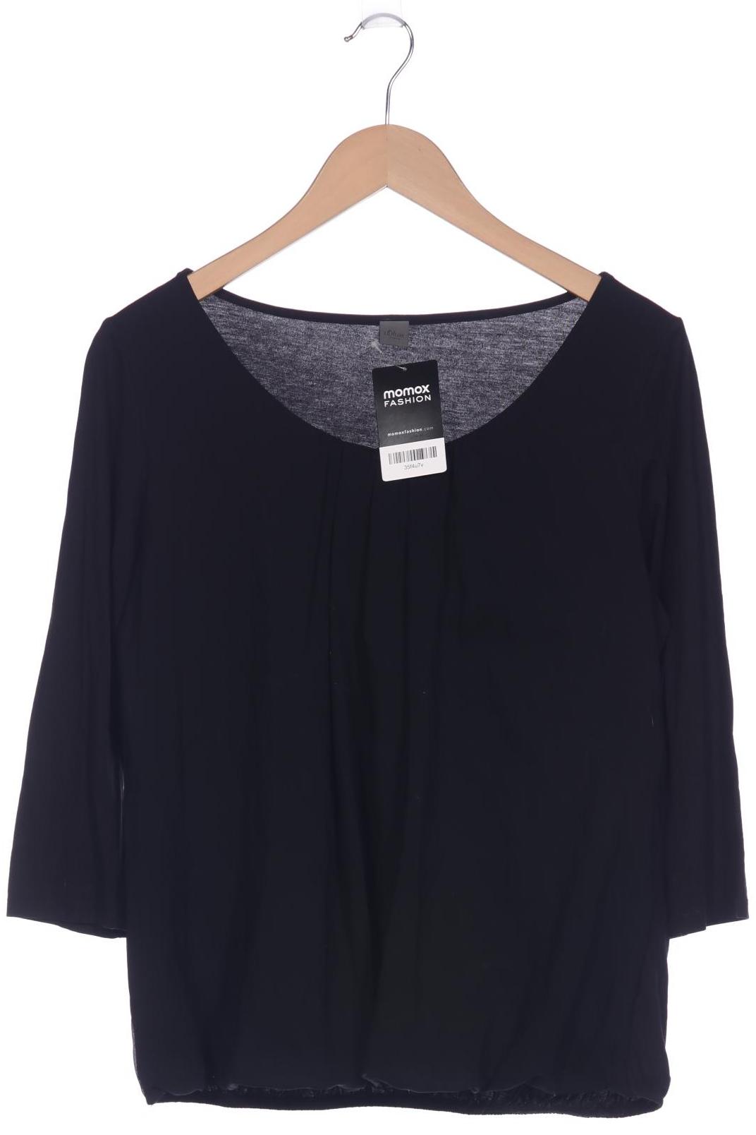 

s.Oliver Damen Langarmshirt, schwarz, Gr. 42
