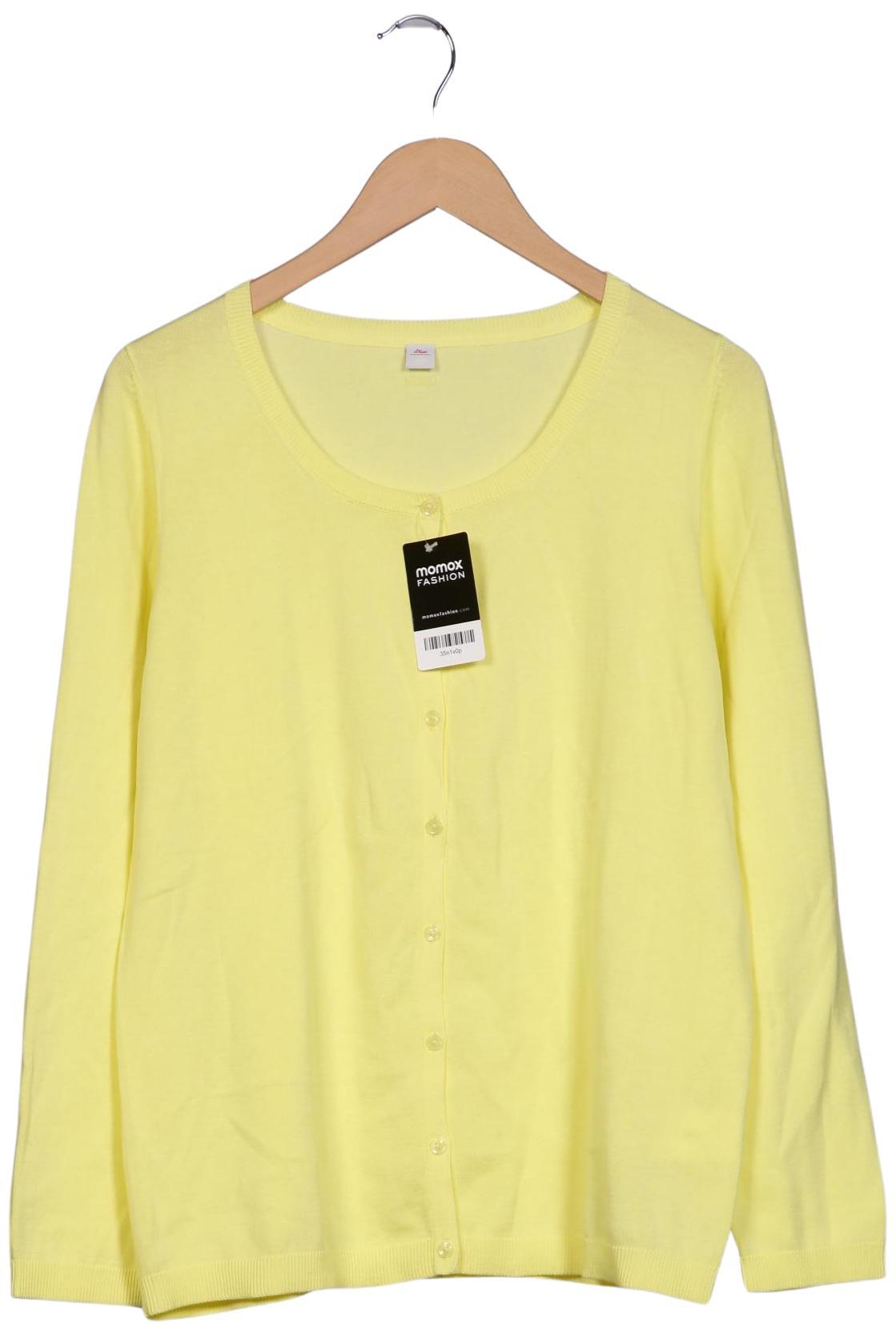 

s.Oliver Damen Strickjacke, gelb, Gr. 44