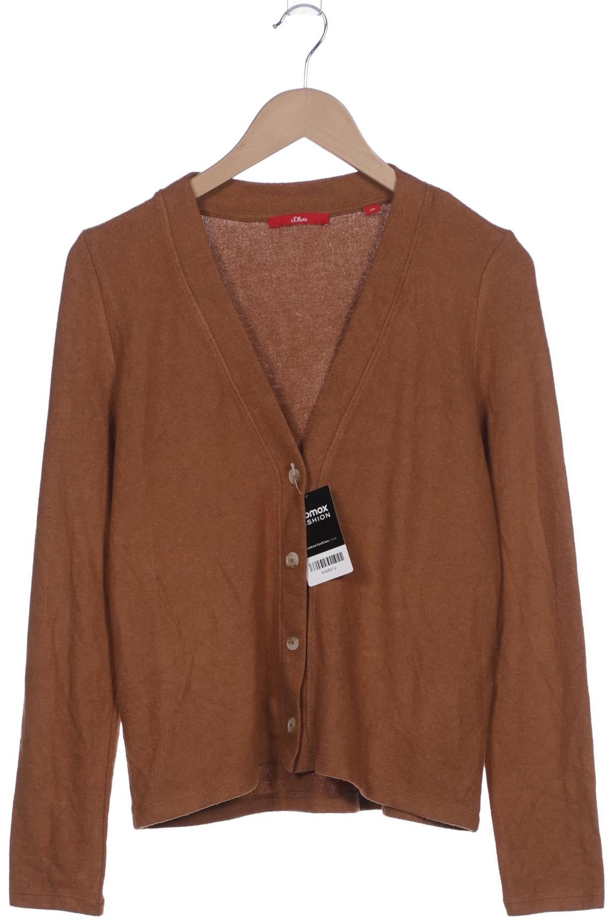 

s.Oliver Damen Strickjacke, braun, Gr. 38