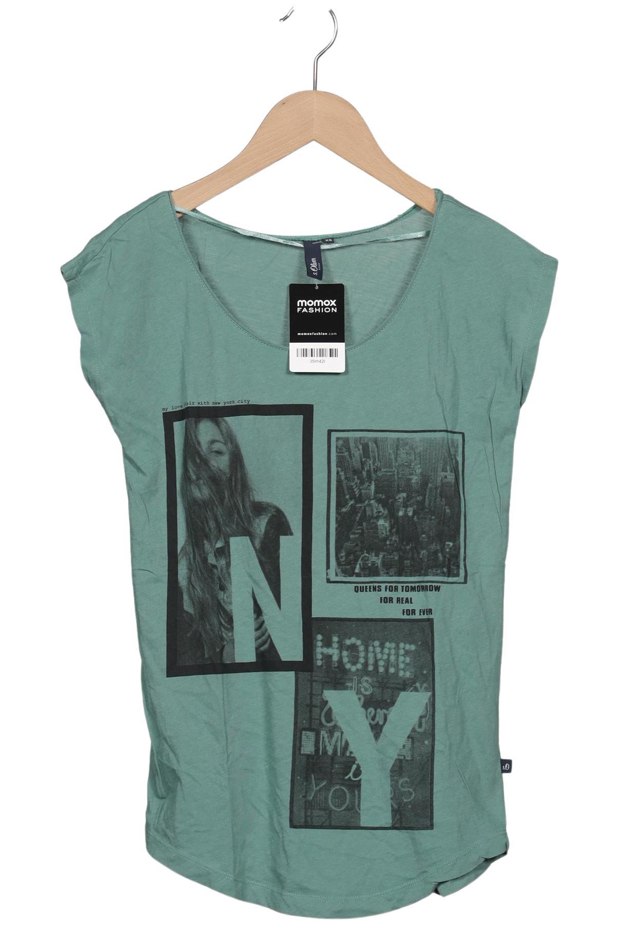 

s.Oliver Damen T-Shirt, grün, Gr. 34