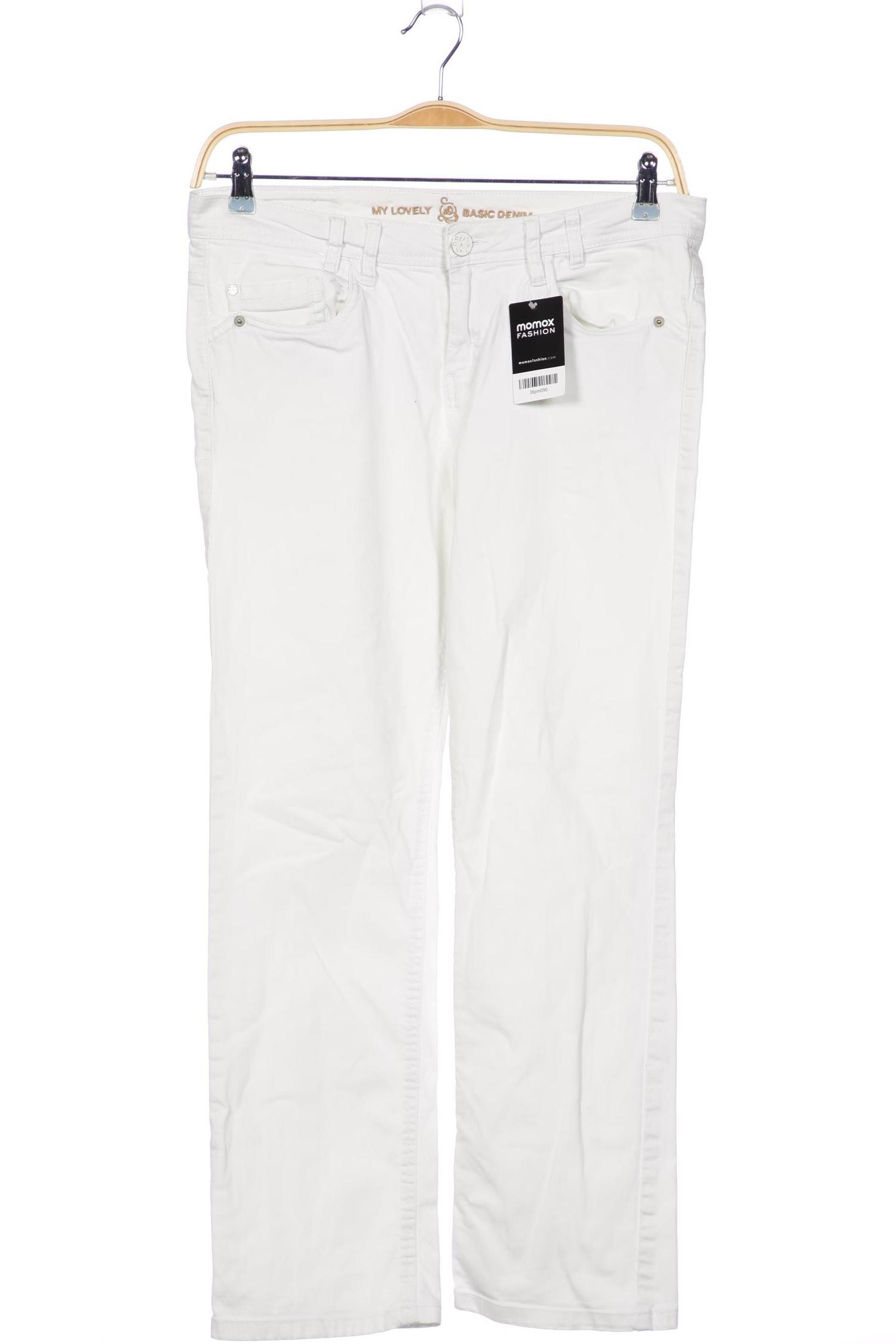 

s.Oliver Damen Jeans, weiß
