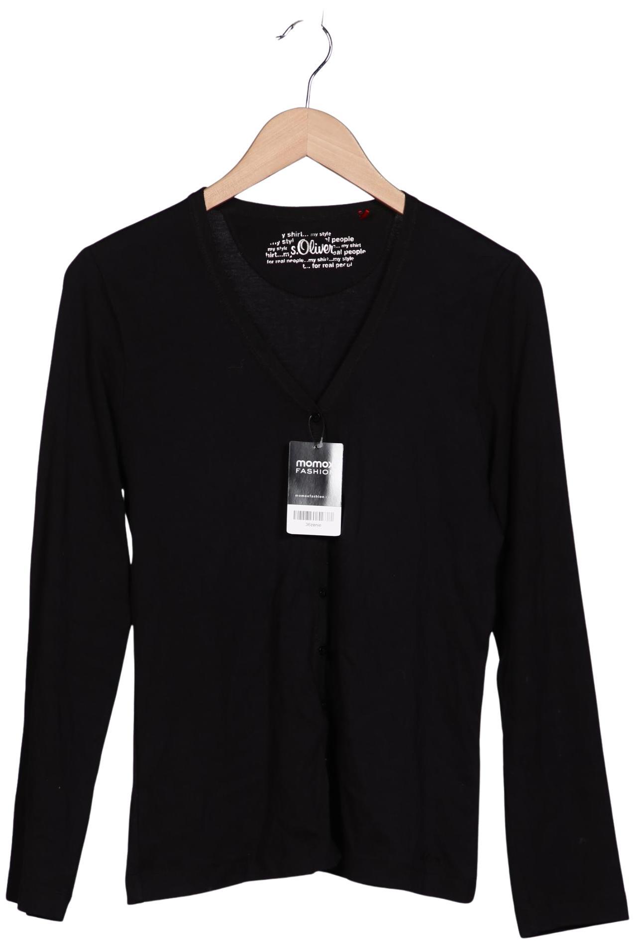 

s.Oliver Damen Strickjacke, schwarz, Gr. 42