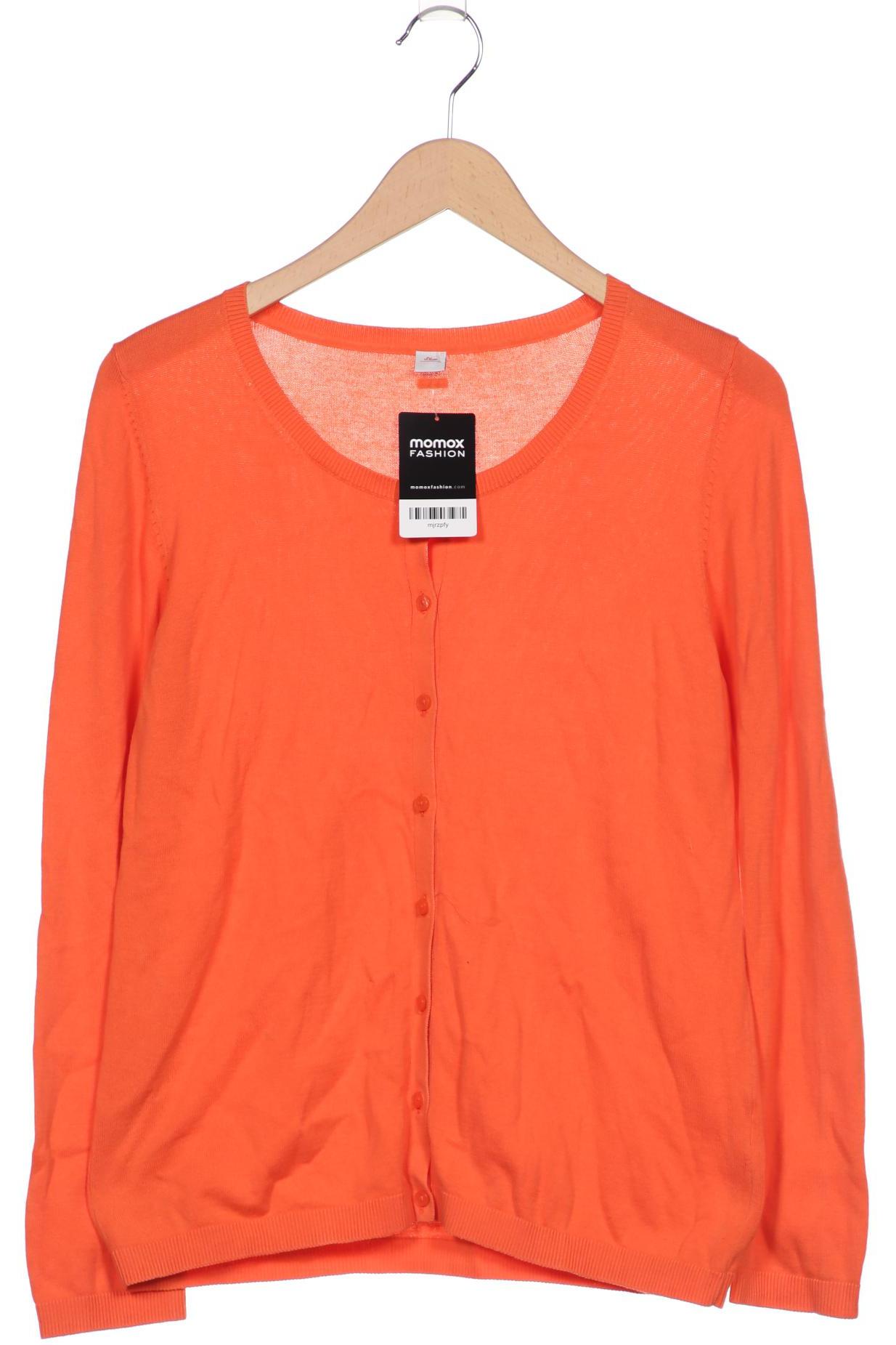 

s.Oliver Damen Strickjacke, orange, Gr. 42