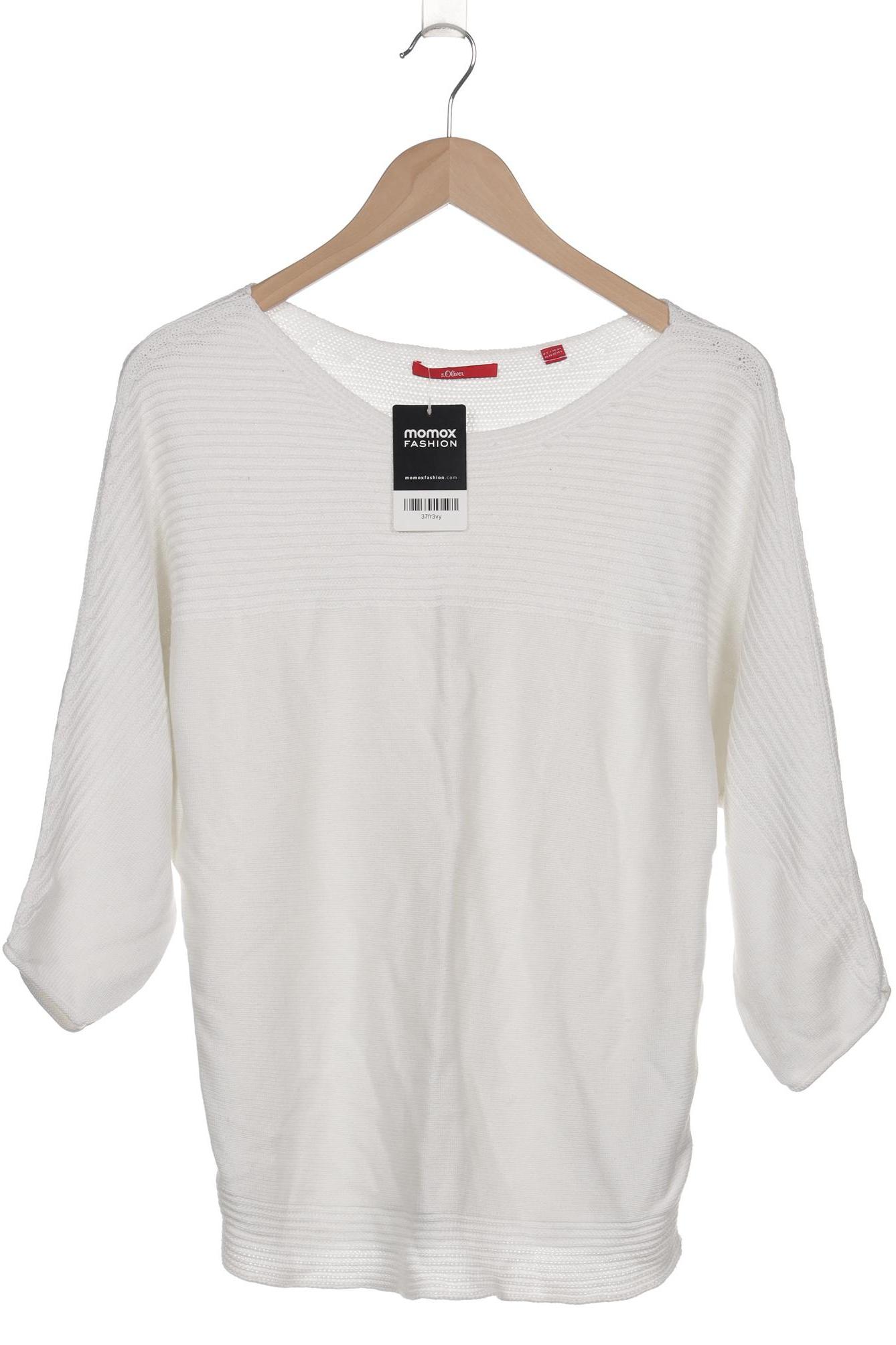

s.Oliver Damen Pullover, weiß, Gr. 36