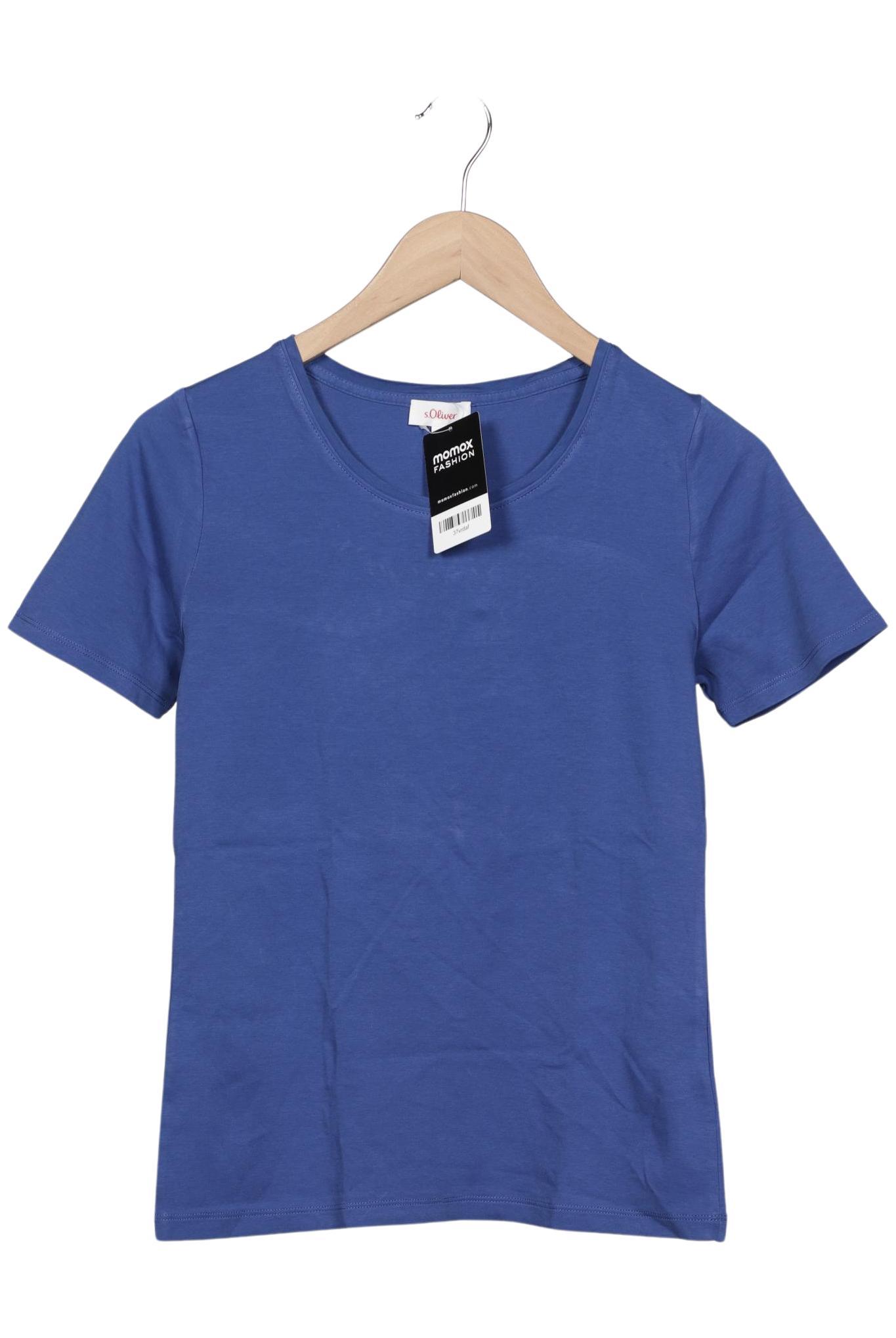 

s.Oliver Damen T-Shirt, blau, Gr. 38